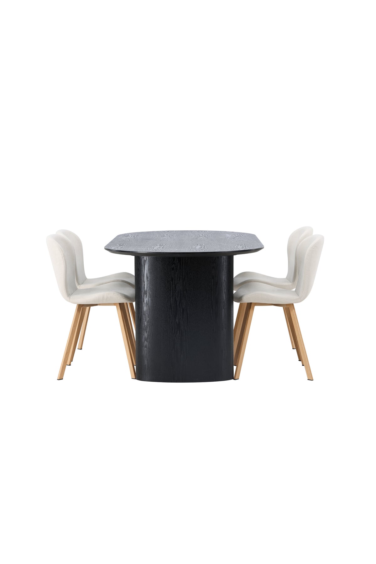 Isolde Esszimmerset + Lilja 180cm/4St. in Beige, Natur präsentiert im Onlineshop von KAQTU Design AG. Esszimmerset ist von Venture Home