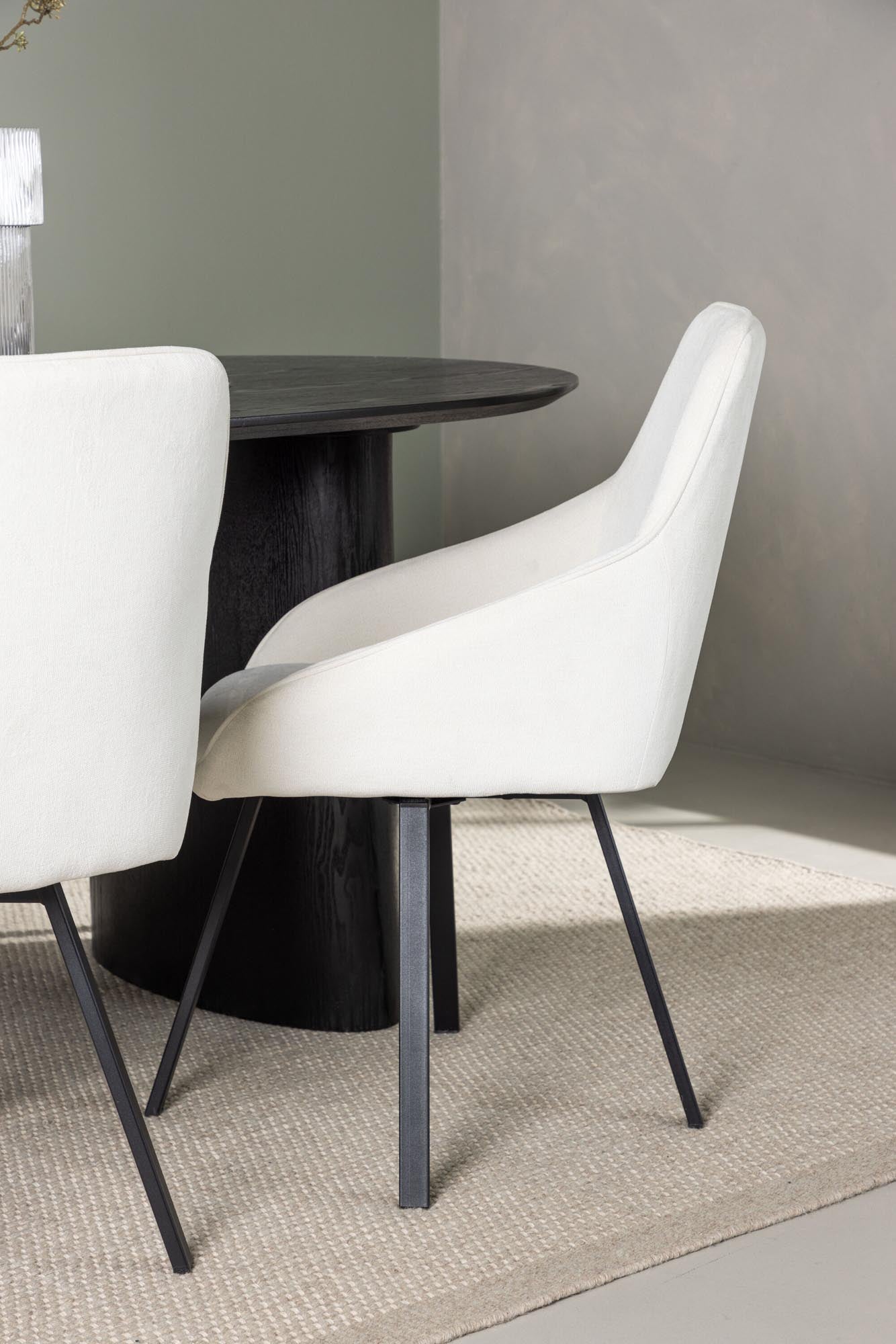 Stilvolles Isolde Esszimmerset + Rosie 180cm mit 4 bequemen Stühlen. Perfekt für gesellige Runden und modernes Wohnen.