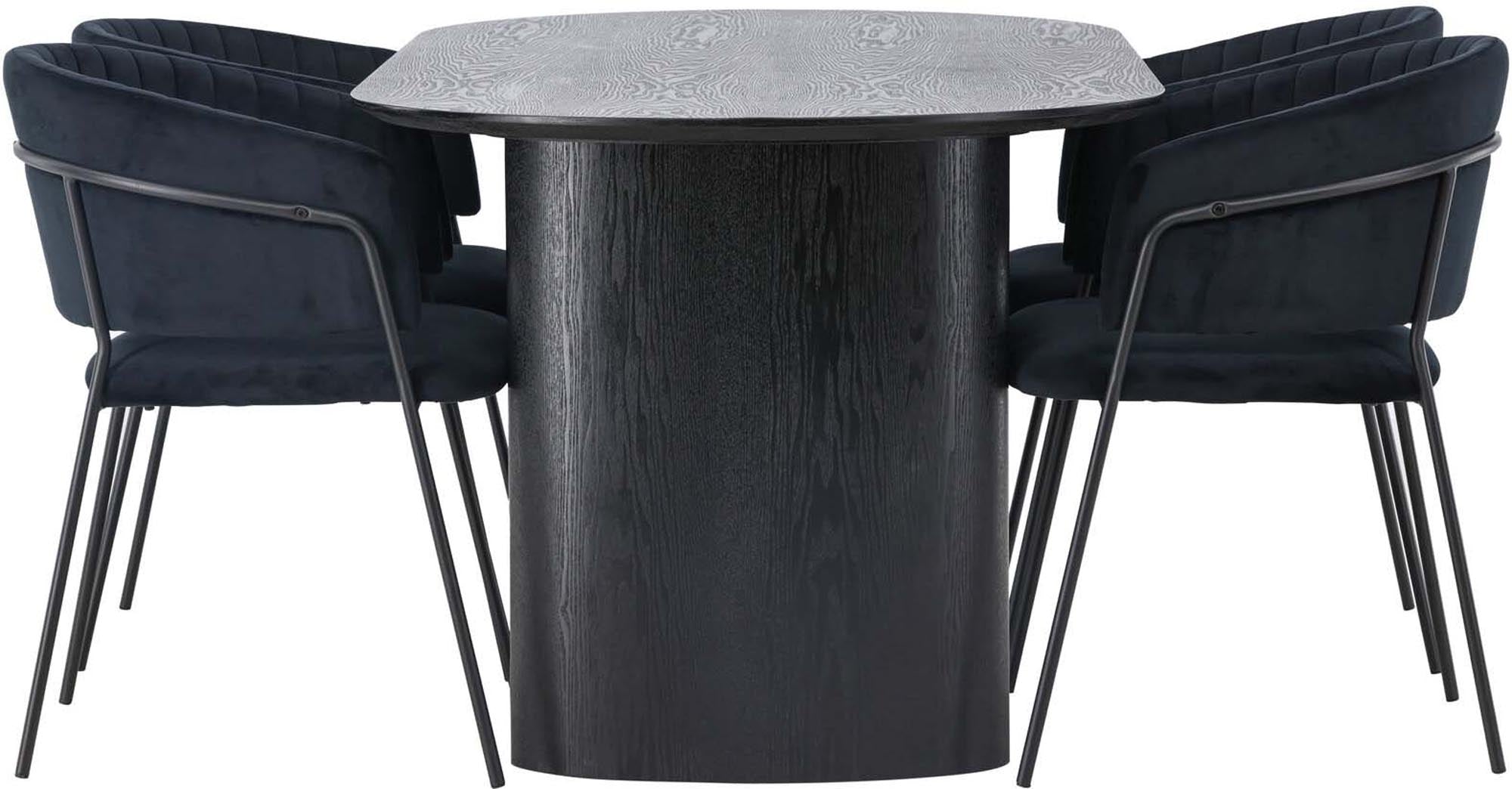 Erleben Sie das Isolde Esszimmerset + Selma 180cm/4St. von Venture Home: Stilvolles Design, robust und pflegeleicht – ideal für gesellige Abende.