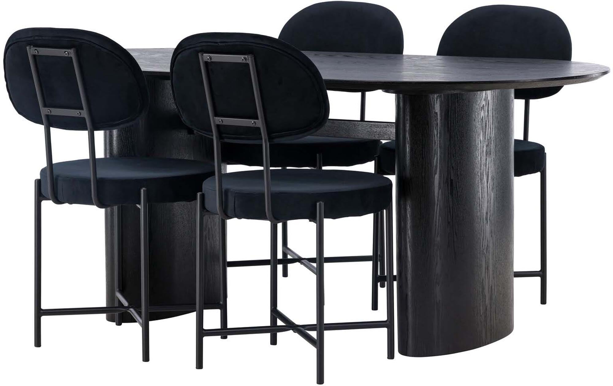 Isolde Esszimmerset + Stella 180cm/4St.: Modernes Design trifft auf Funktionalität. Genießen Sie gesellige Momente mit Stil und Komfort.