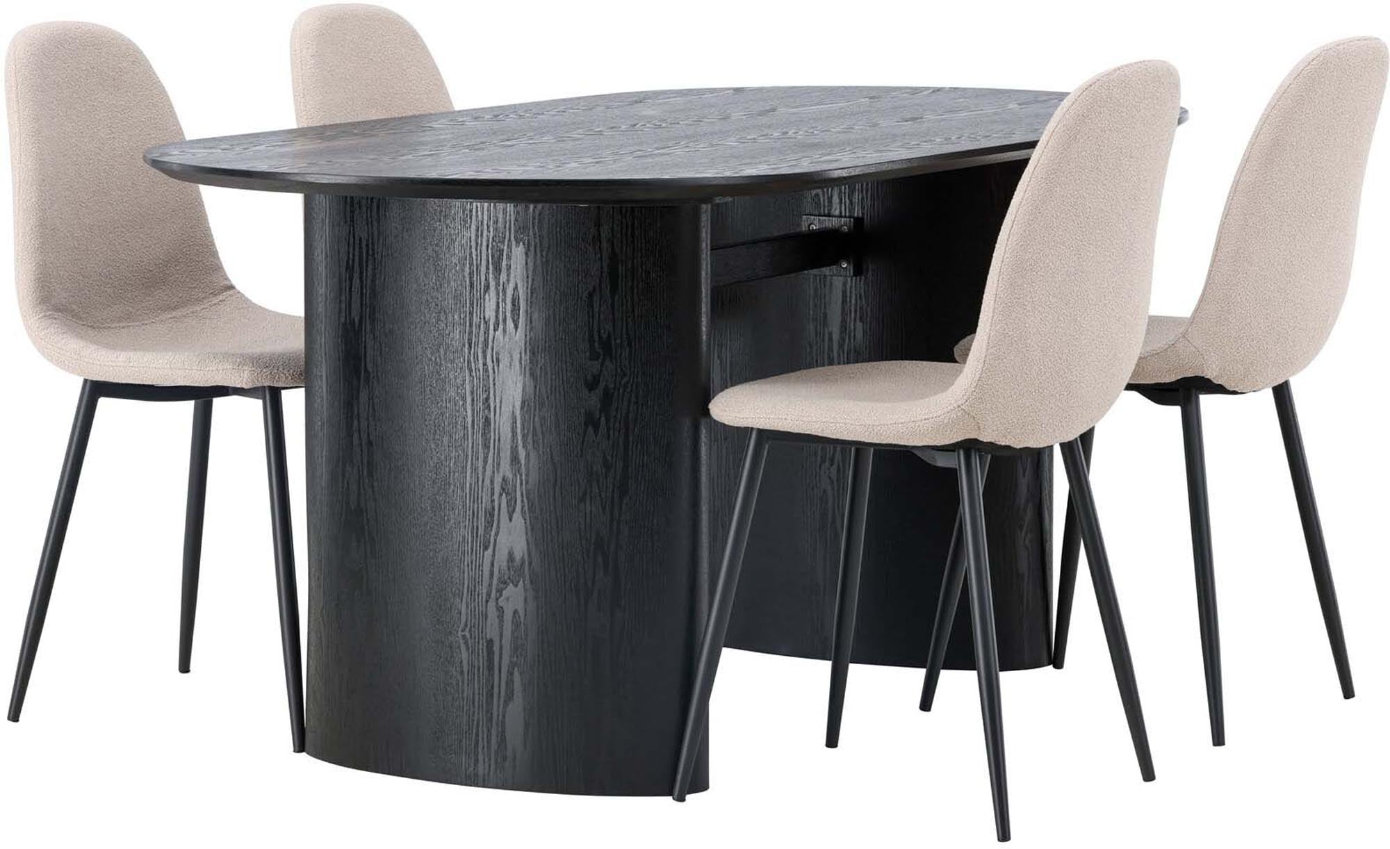 Isolde Esszimmerset + Polar: Eleganz und Komfort für Ihr Esszimmer. Genießen Sie gesellige Abende mit Familie und Freunden!