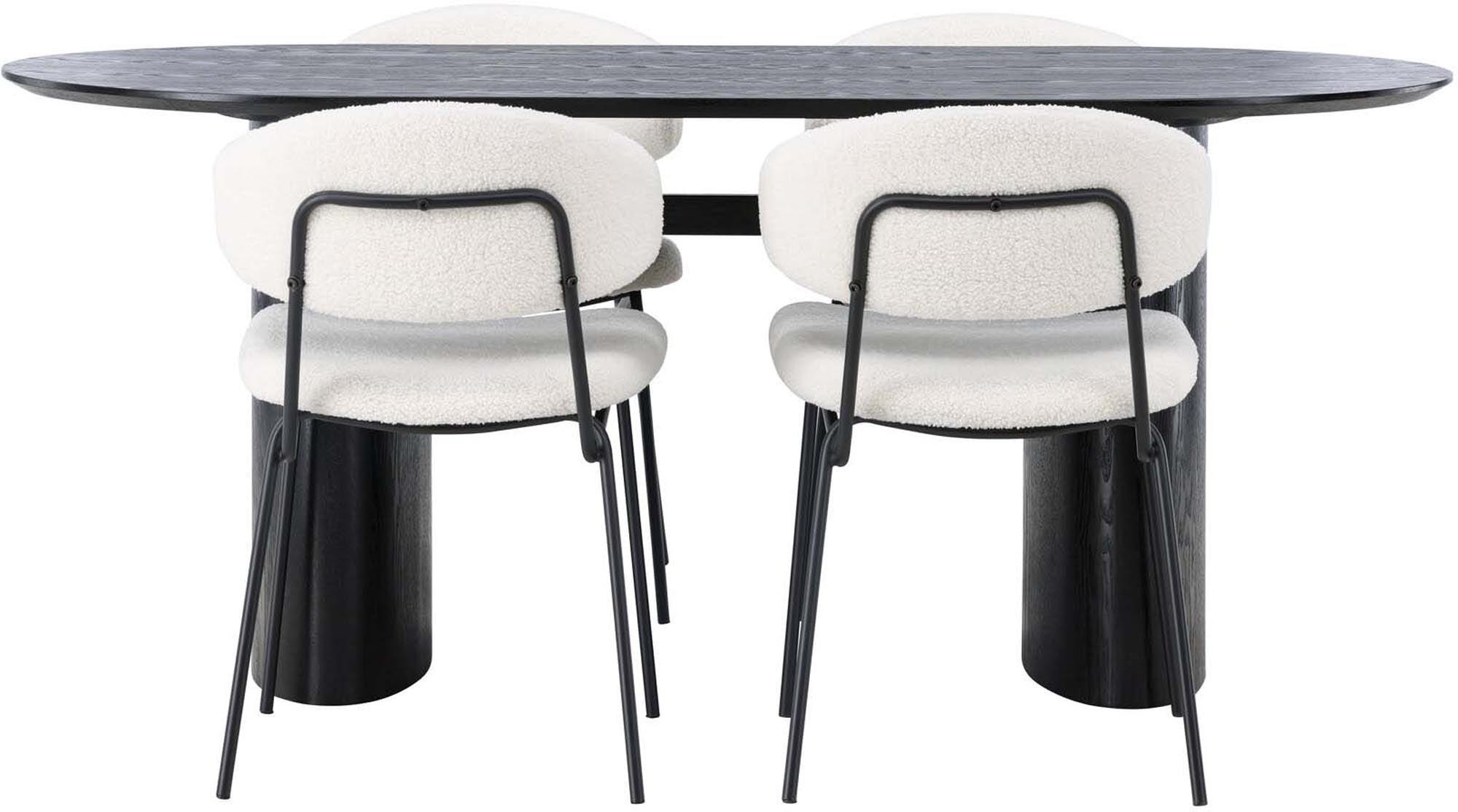 Isolde Esszimmerset + Chico: Hochwertige Materialien und ergonomische Stühle für einladende Esszimmermomente.