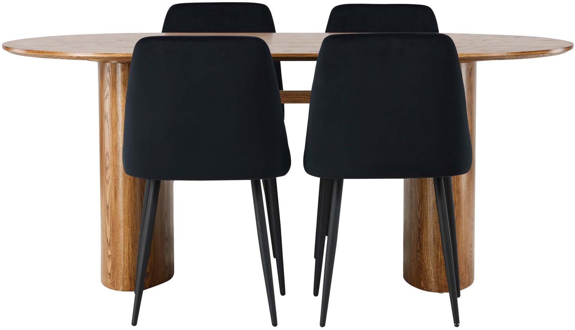 Entdecken Sie das stilvolle Isolde Esszimmerset + Night 180cm/4St. von Venture Home – ideal für gesellige Abende und elegantes Essen.