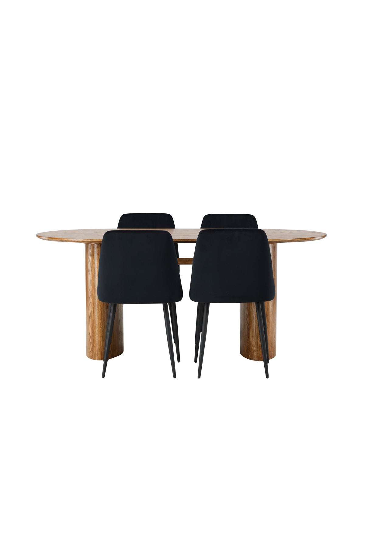 Isolde Esszimmerset + Night 180cm/4St. in Natur / Schwarz präsentiert im Onlineshop von KAQTU Design AG. Esszimmerset ist von Venture Home