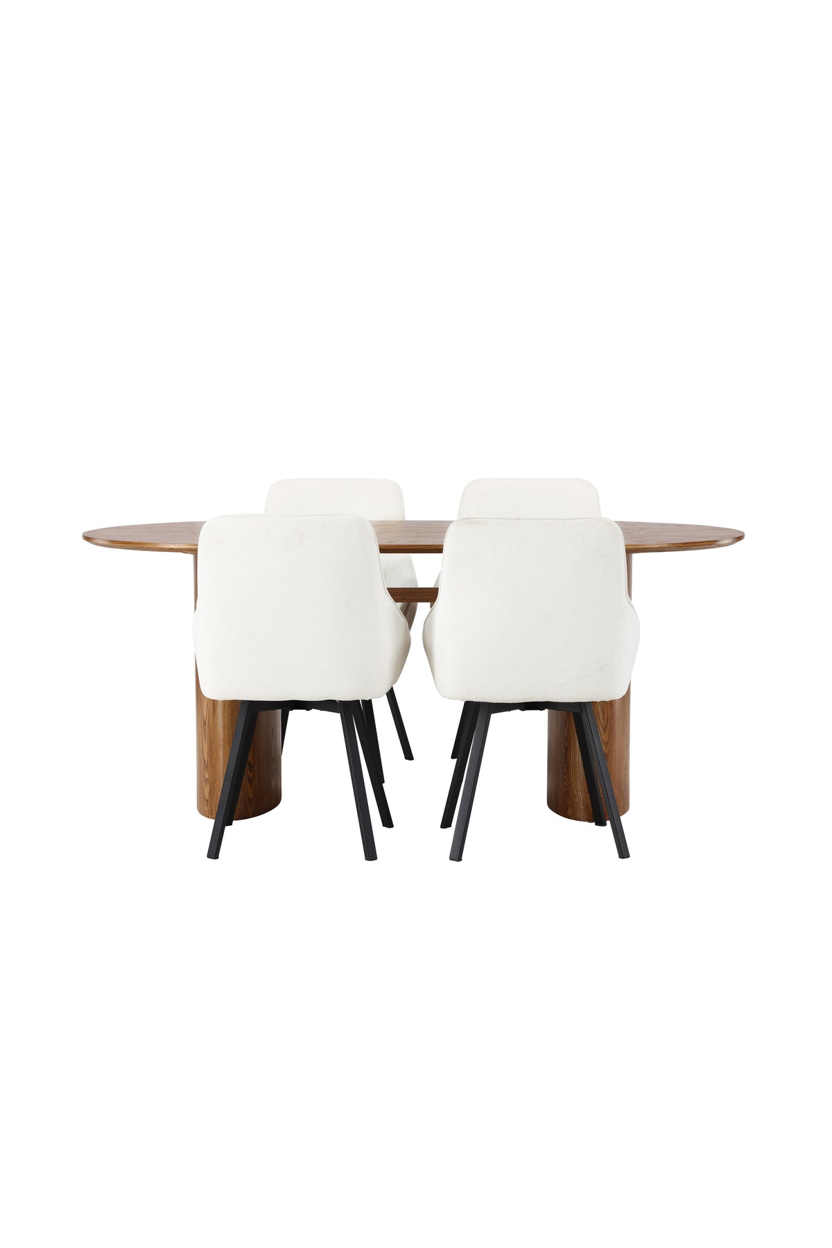 Isolde Esszimmerset + Rosie 180cm/4St. in Natur / Beige / Schwarz präsentiert im Onlineshop von KAQTU Design AG. Esszimmerset ist von Venture Home
