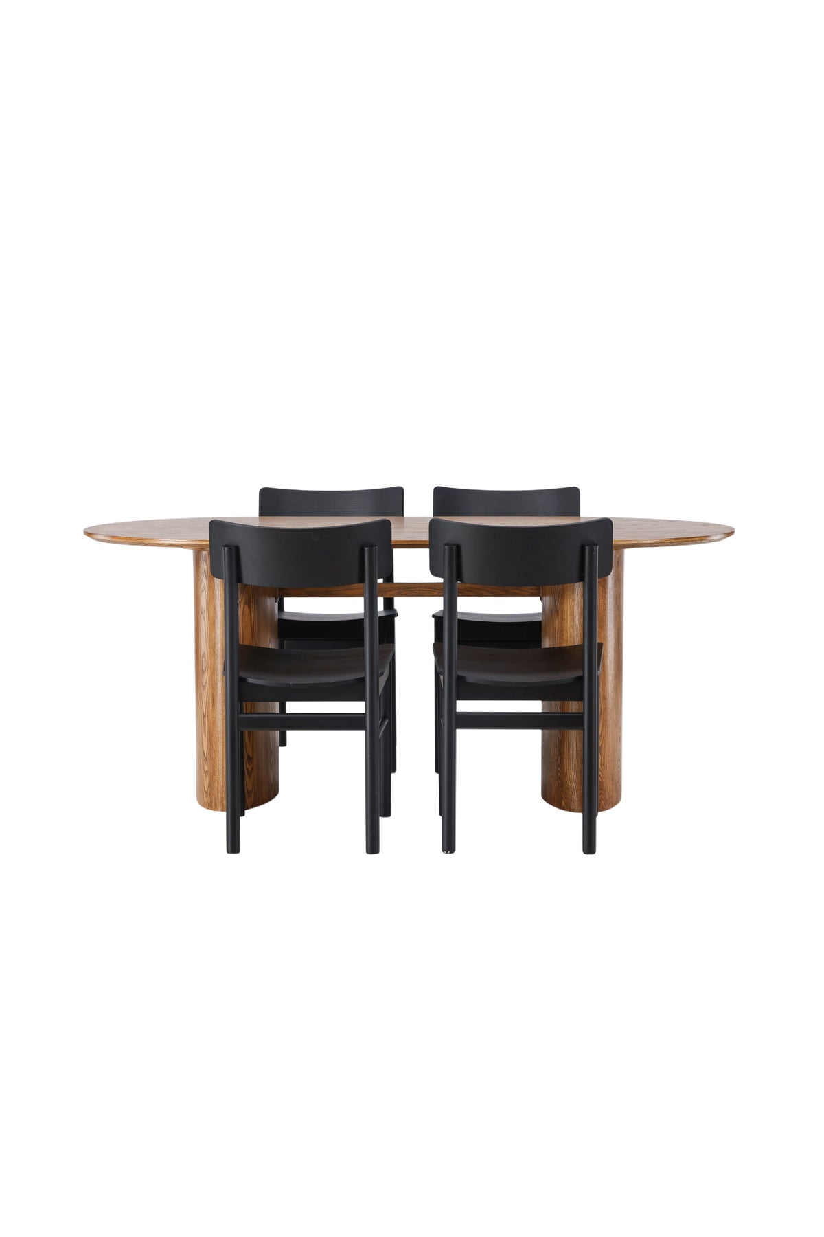 Isolde Esszimmerset + Montros 180cm/4St. in Natur / Schwarz präsentiert im Onlineshop von KAQTU Design AG. Esszimmerset ist von Venture Home