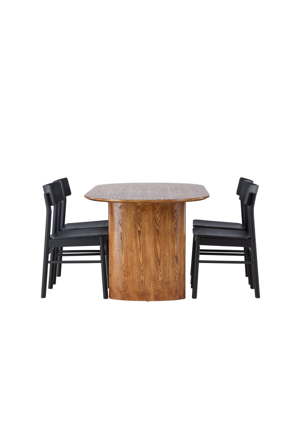 Isolde Esszimmerset + Montros 180cm/4St. in Natur / Schwarz präsentiert im Onlineshop von KAQTU Design AG. Esszimmerset ist von Venture Home