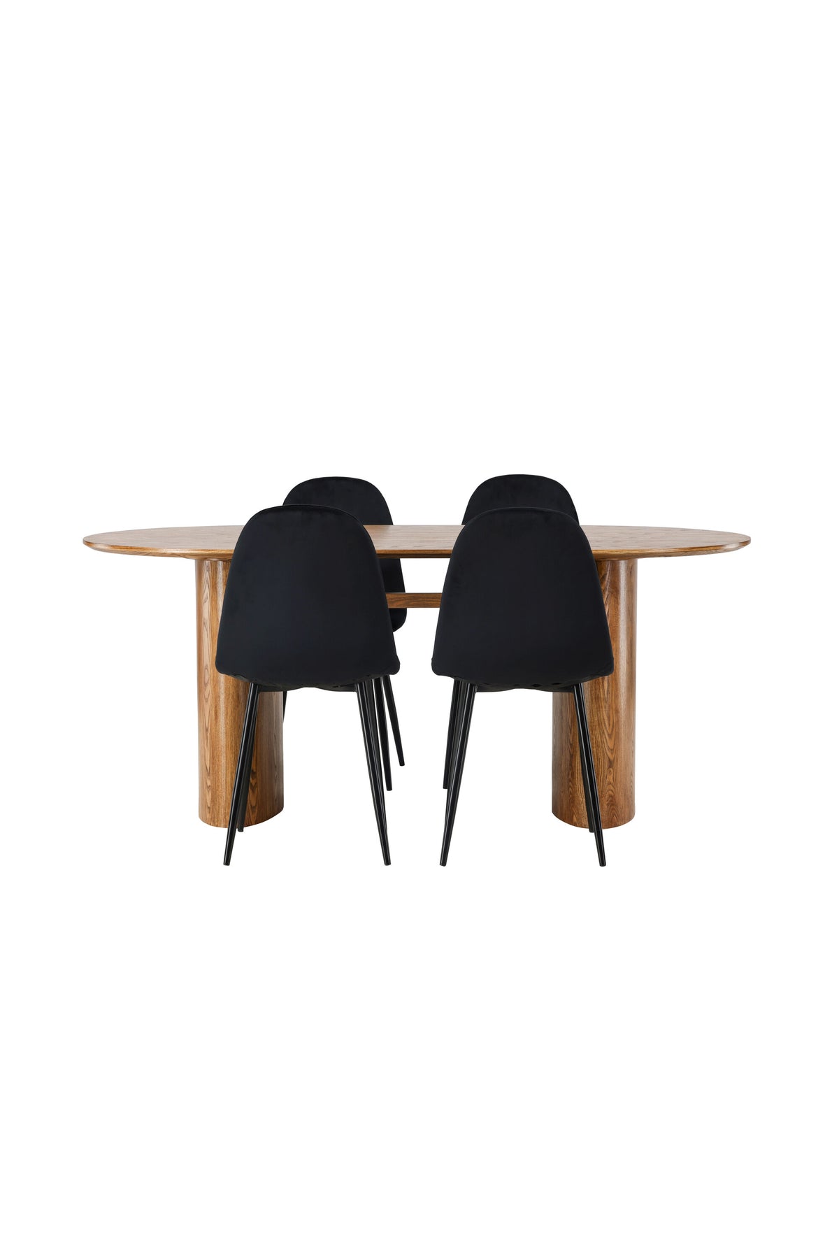 Isolde Esszimmerset + Polar 180cm/4St. in Natur / Schwarz präsentiert im Onlineshop von KAQTU Design AG. Esszimmerset ist von Venture Home