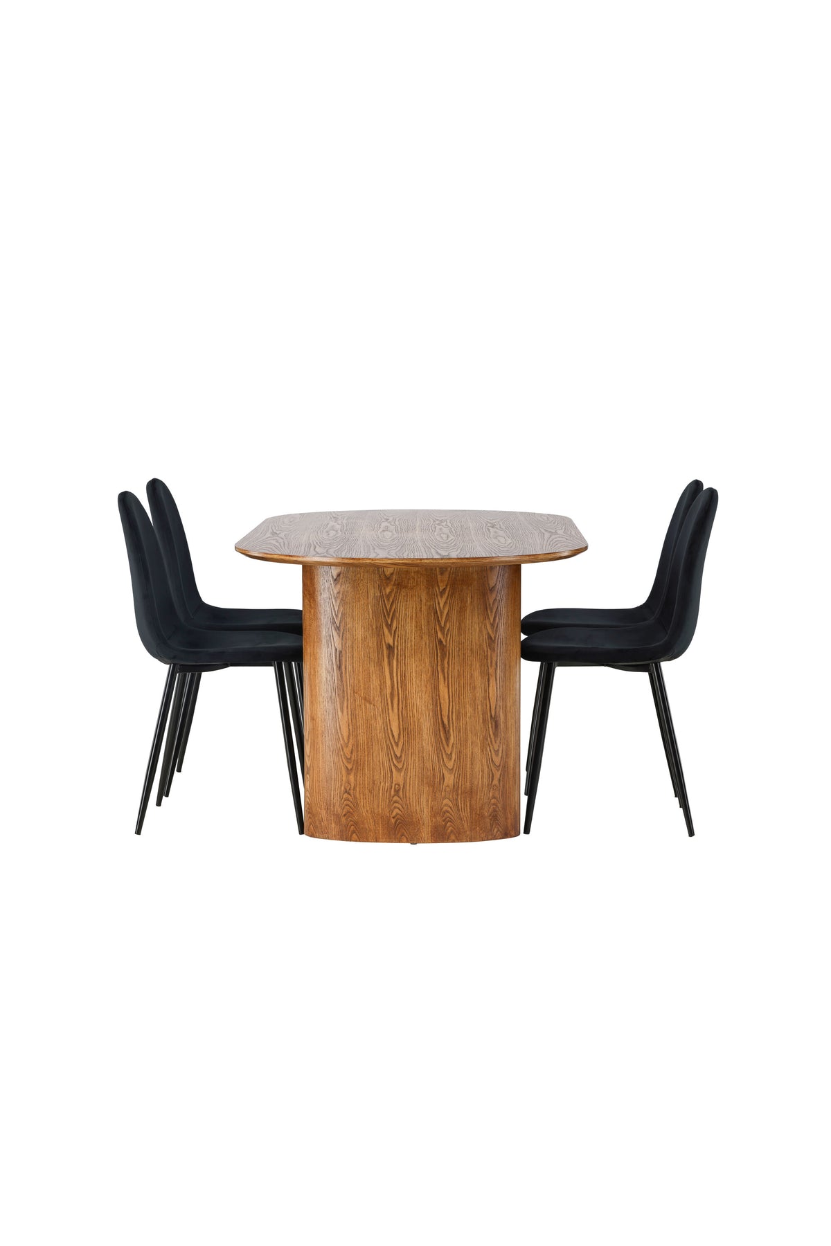 Isolde Esszimmerset + Polar 180cm/4St. in Natur / Schwarz präsentiert im Onlineshop von KAQTU Design AG. Esszimmerset ist von Venture Home