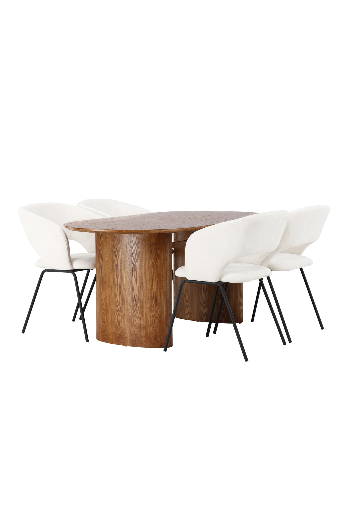 Isolde Esszimmerset + Day 180cm/4St. in Natur / Schwarz / gebrochenes Weiss präsentiert im Onlineshop von KAQTU Design AG. Esszimmerset ist von Venture Home