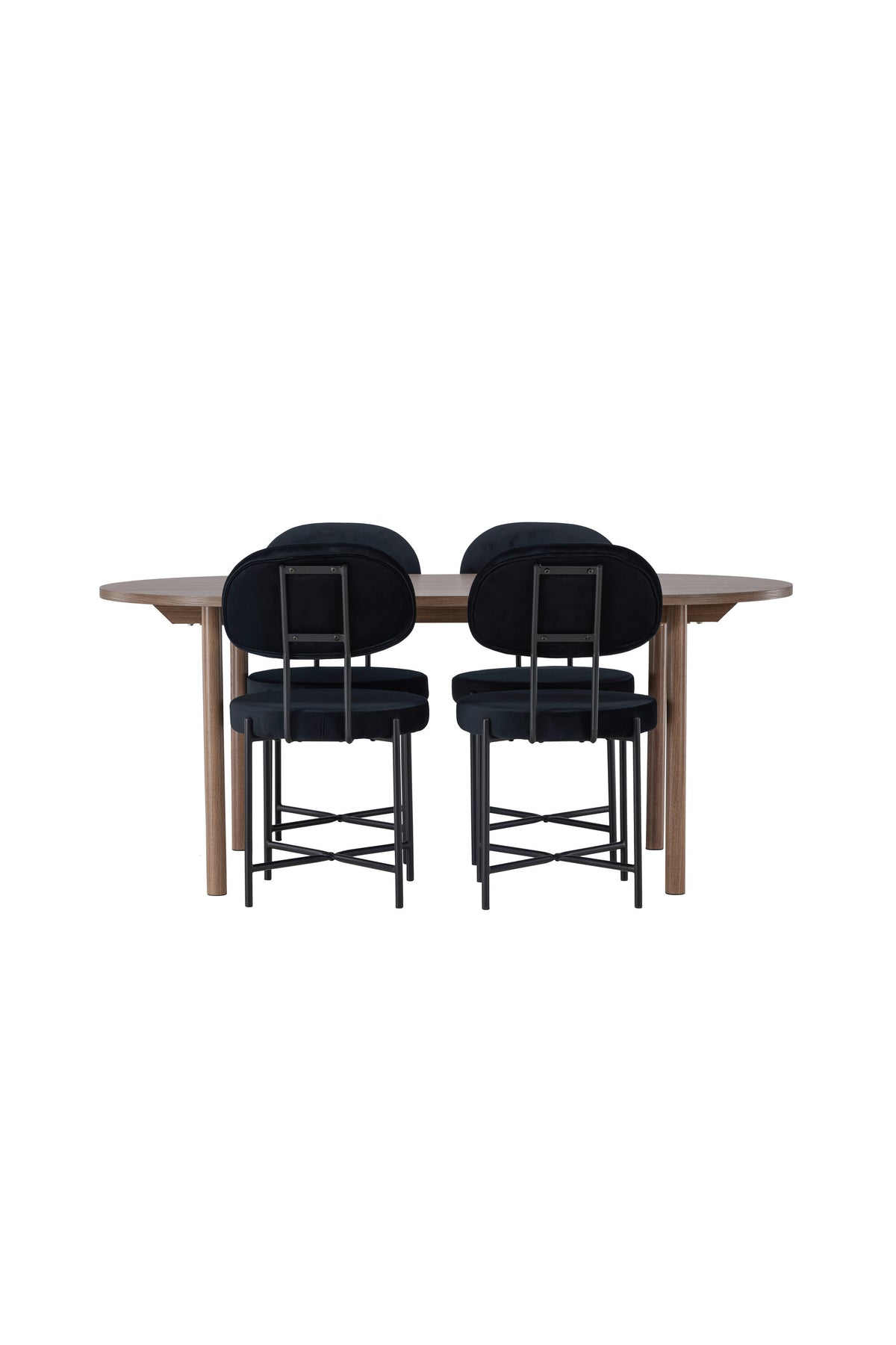 Andy Esszimmerset + Stella 180cm/4St. in Schwarz präsentiert im Onlineshop von KAQTU Design AG. Esszimmerset ist von Venture Home