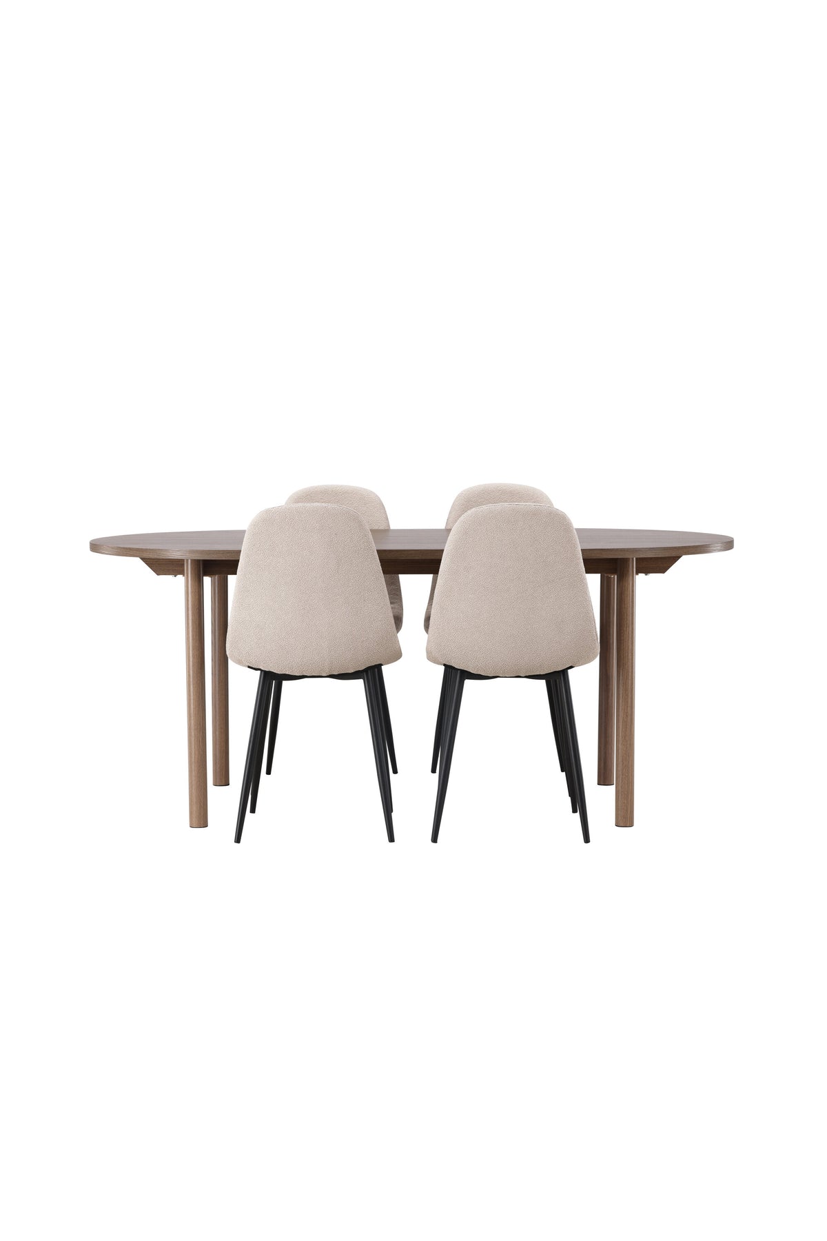 Andy Esszimmerset + Polar 180cm/4St. in Beige, Schwarz präsentiert im Onlineshop von KAQTU Design AG. Esszimmerset ist von Venture Home