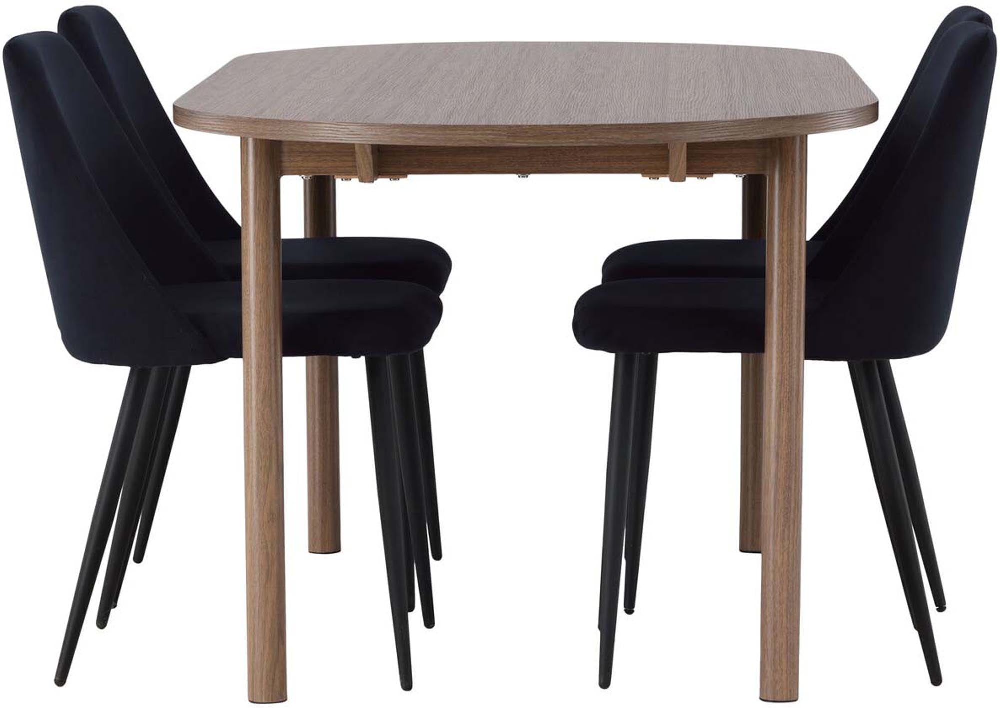 Stilvolles Andy Esszimmerset + Night 180cm, 4 Stühle von Venture Home.