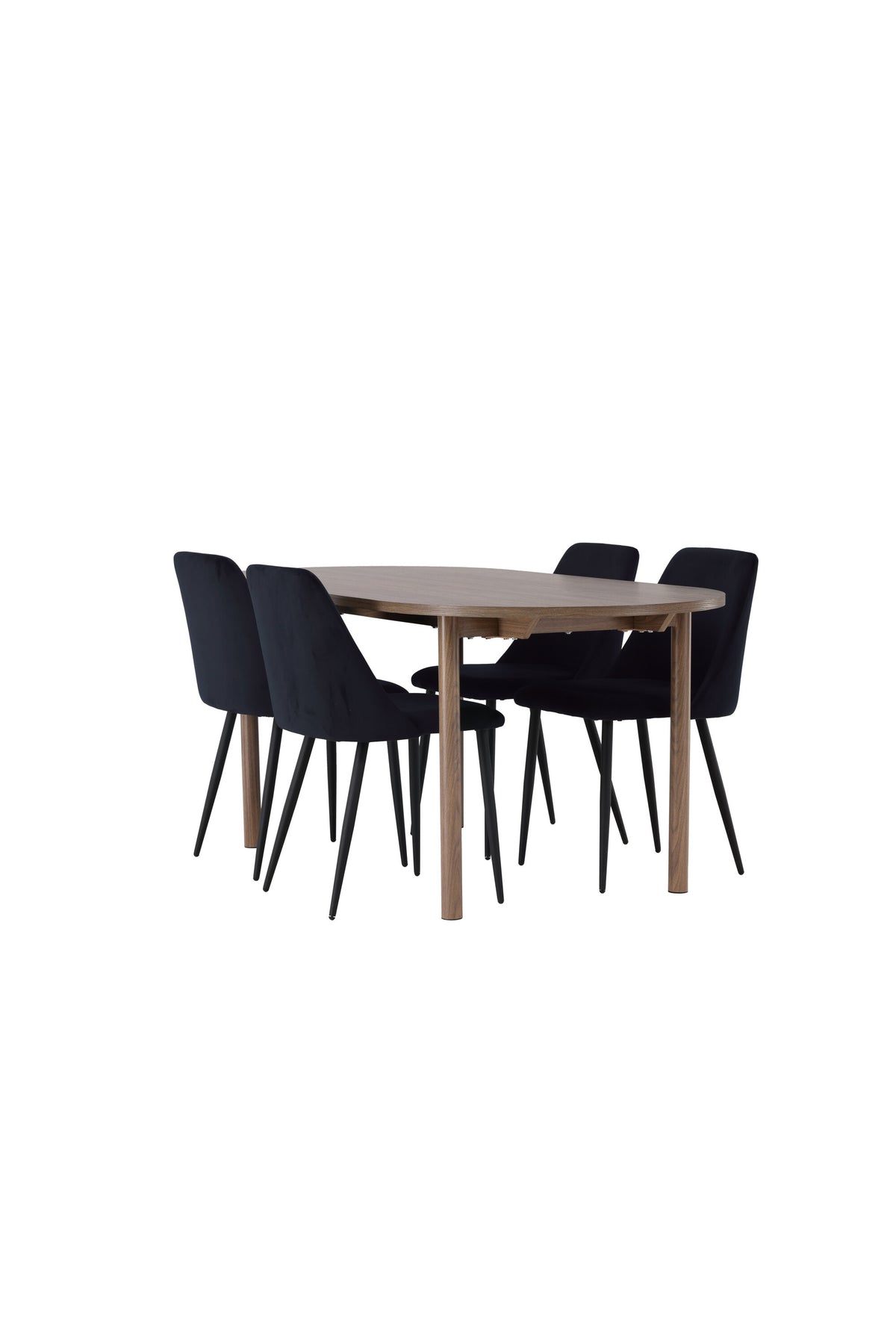 Andy Esszimmerset + Night 180cm/4St. in Schwarz präsentiert im Onlineshop von KAQTU Design AG. Esszimmerset ist von Venture Home