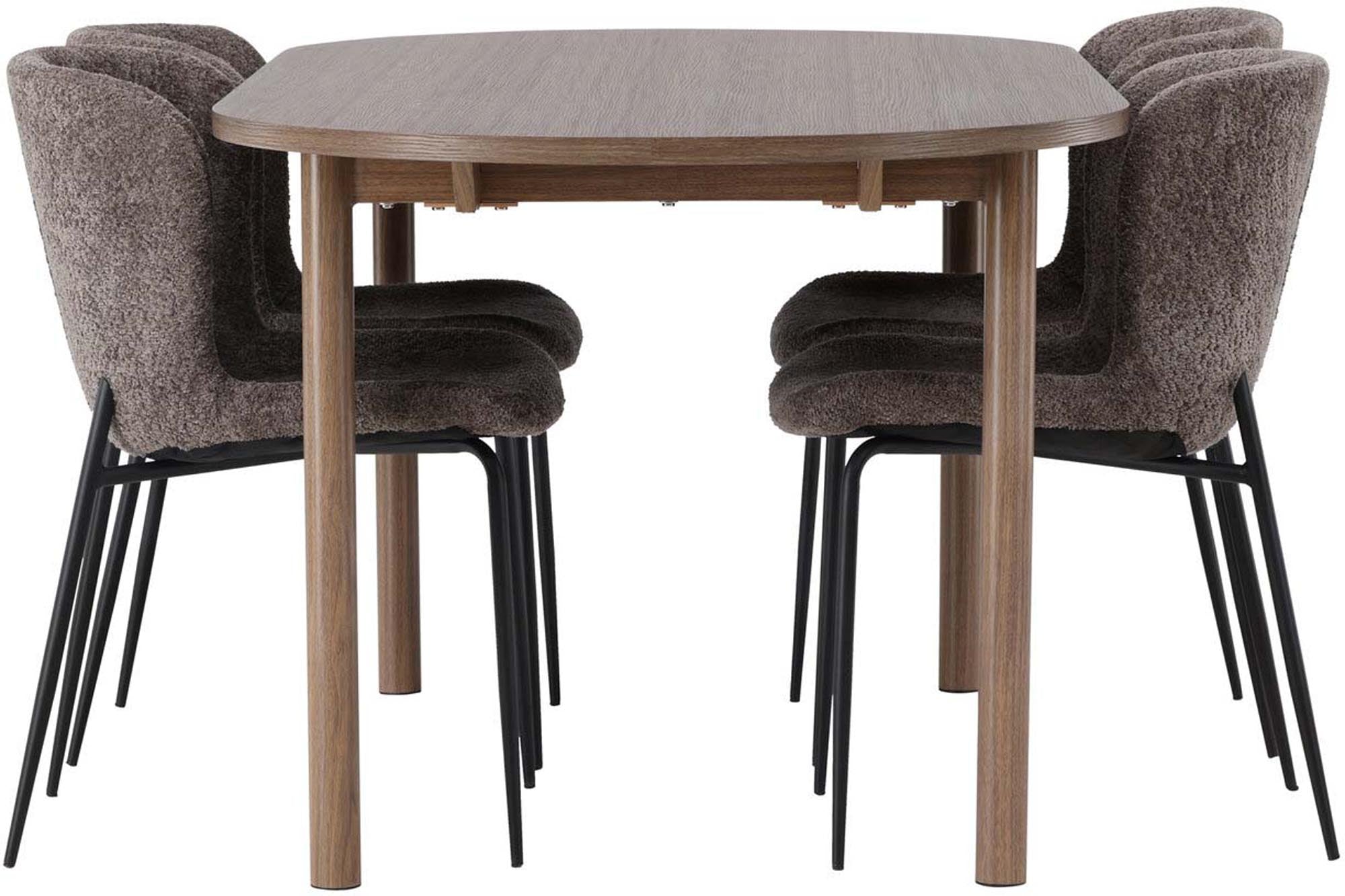 Elegantes Andy Esszimmerset mit 4 Modesto Stühlen von Venture Home.