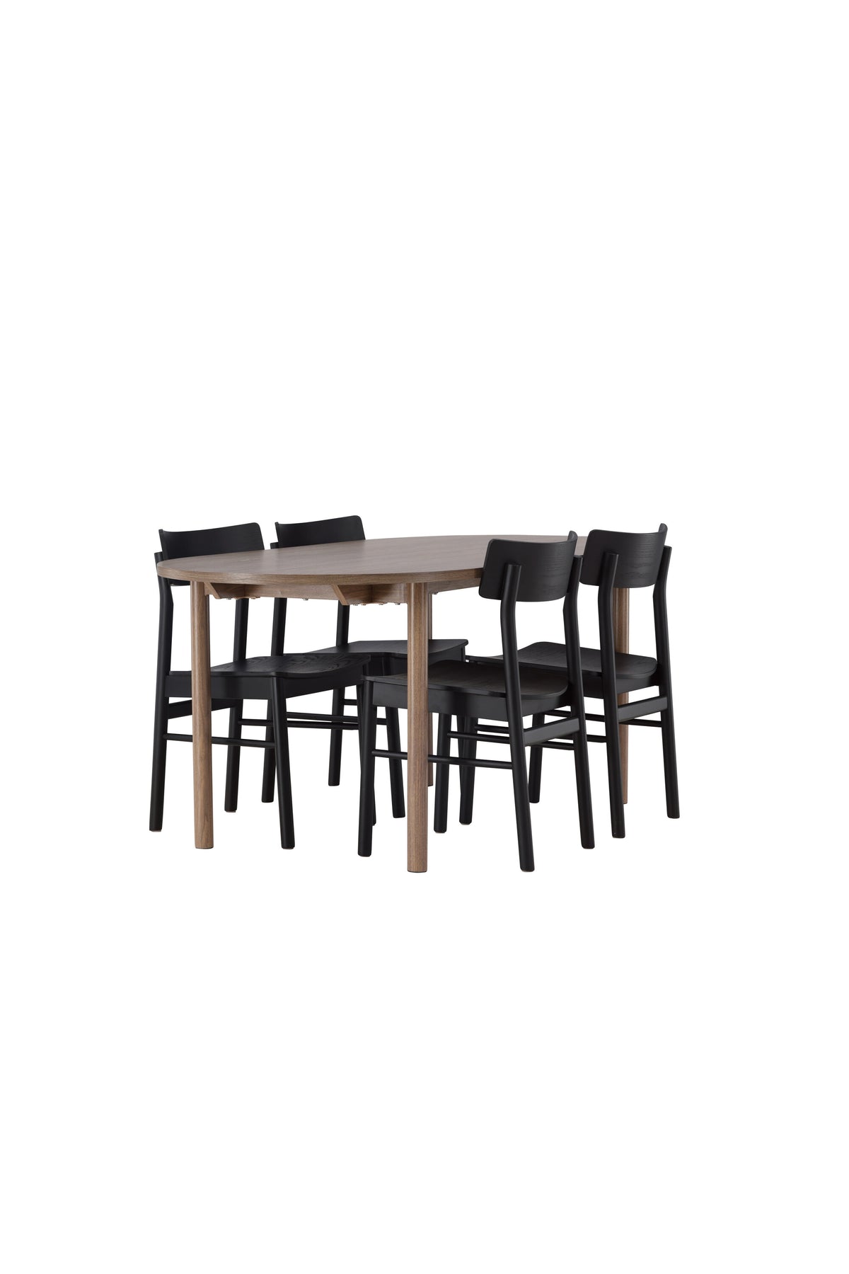 Andy Esszimmerset + Montros 180cm/4St. in Schwarz präsentiert im Onlineshop von KAQTU Design AG. Esszimmerset ist von Venture Home
