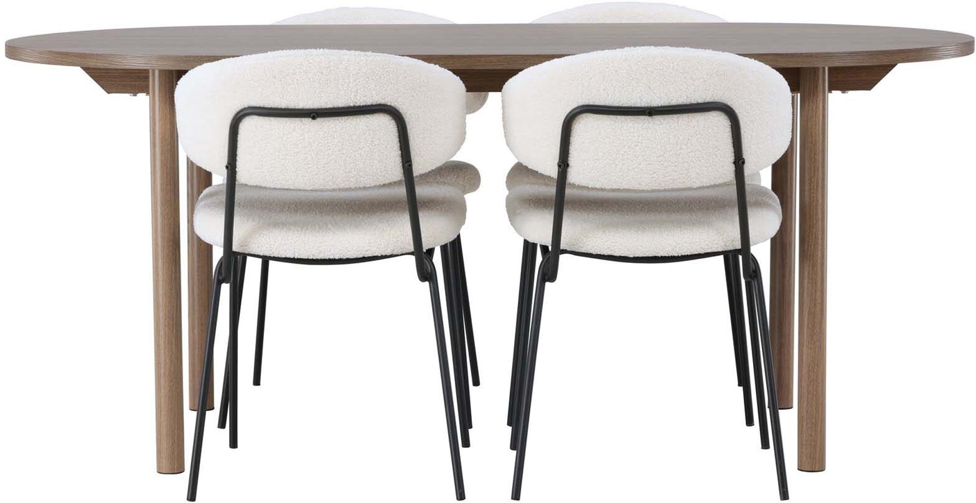 Entdecken Sie das stilvolle Andy Esszimmerset + Chico 180cm/4St. von Venture Home. Eleganter Esstisch und komfortable Stühle für Ihr Zuhause.