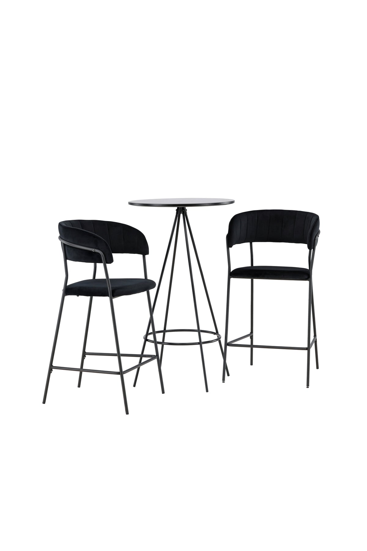 Barset Bistro + Lui ⌀60cm/2St. in Schwarz präsentiert im Onlineshop von KAQTU Design AG. Bartischset ist von Venture Home