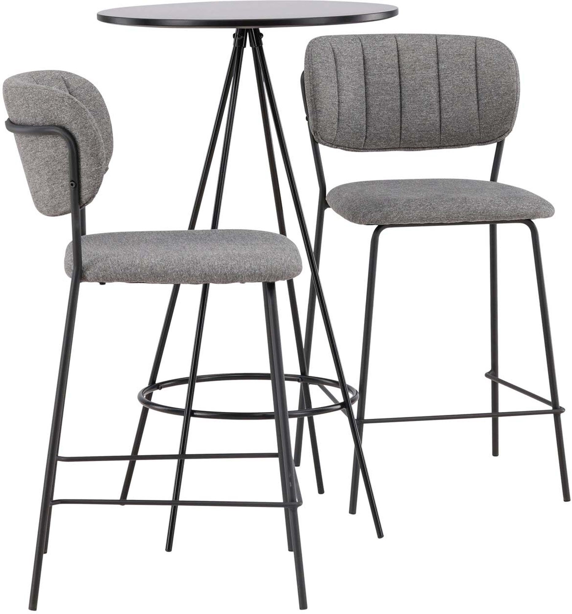 Stilvolles Barset Bistro + Bell von Venture Home: Moderner Bartisch und bequeme Barhocker für gesellige Abende im Freien.