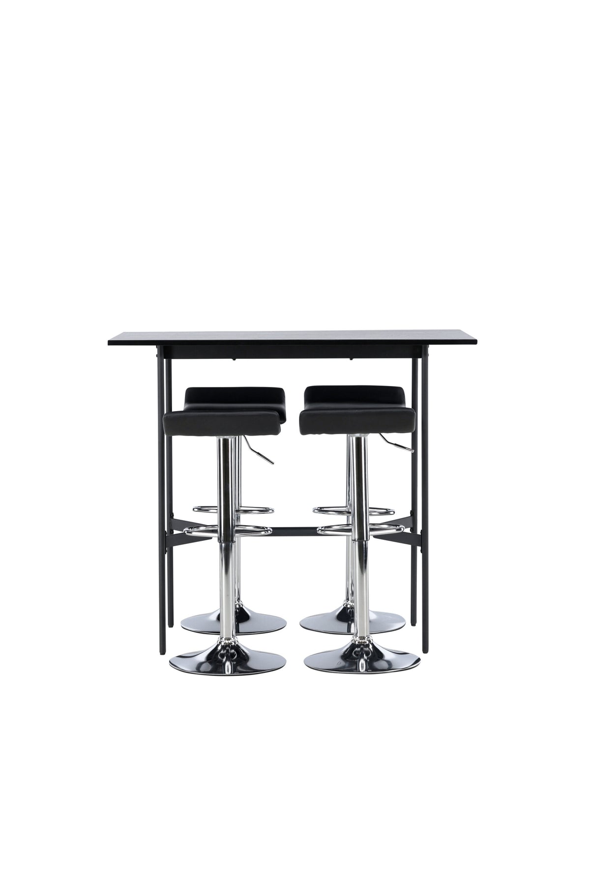 Barset Rax + Jonna 120cm/4St. in Schwarzes Silber präsentiert im Onlineshop von KAQTU Design AG. Bartischset ist von Venture Home