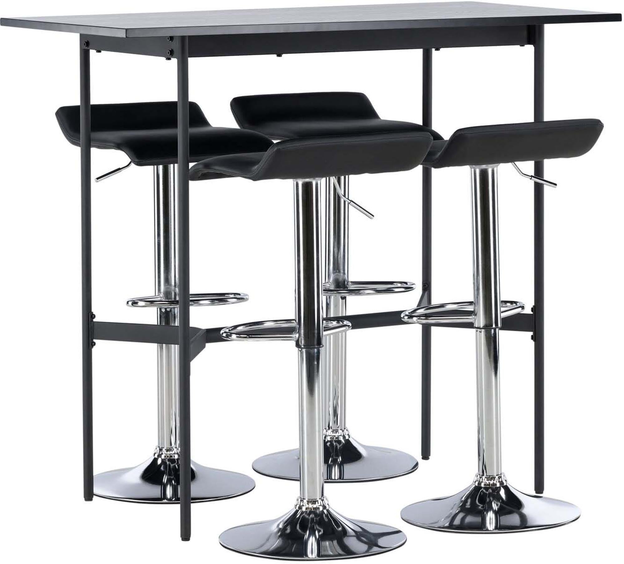 Barset Rax + Jonna: Elegantes Bartischset mit komfortablen Barhockern für Ihr modernes Zuhause.