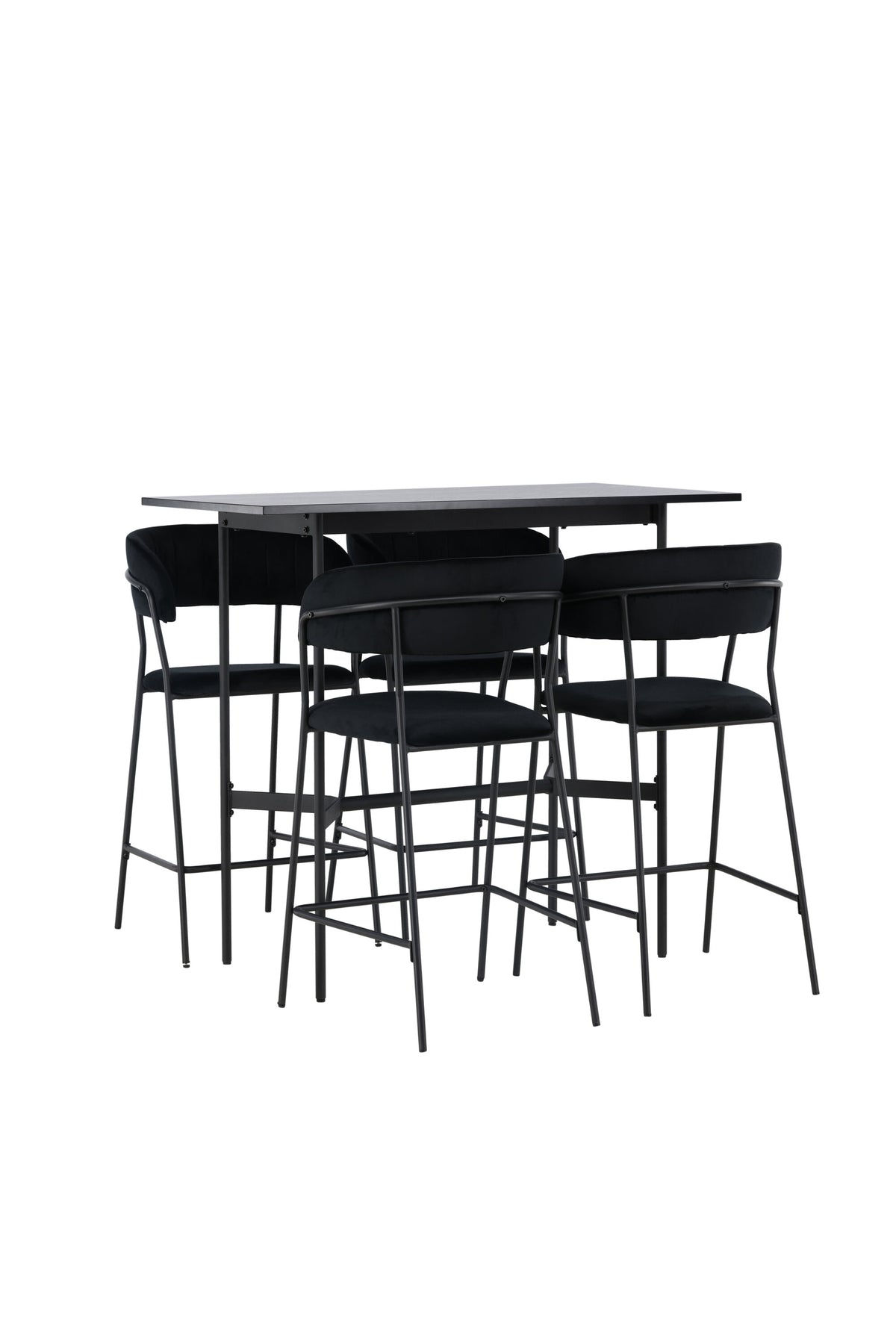 Barset Rax + Lui 120cm/4St. in Schwarz präsentiert im Onlineshop von KAQTU Design AG. Bartischset ist von Venture Home