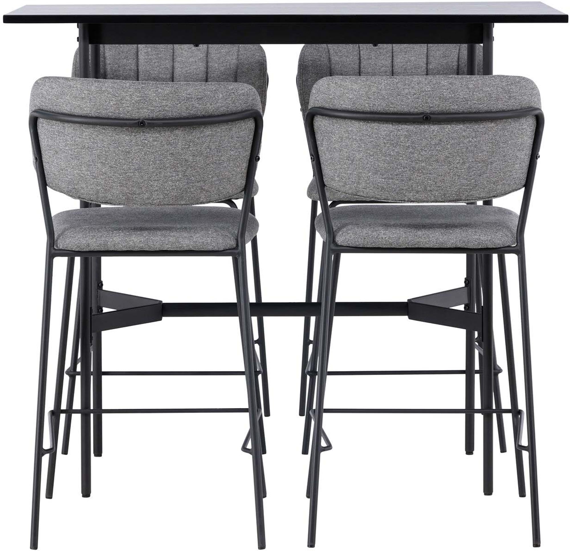 Entdecken Sie das elegante Barset Rax + Bell 120cm von Venture Home – skandinavisches Design trifft auf Komfort und Funktionalität für gesellige Abende.