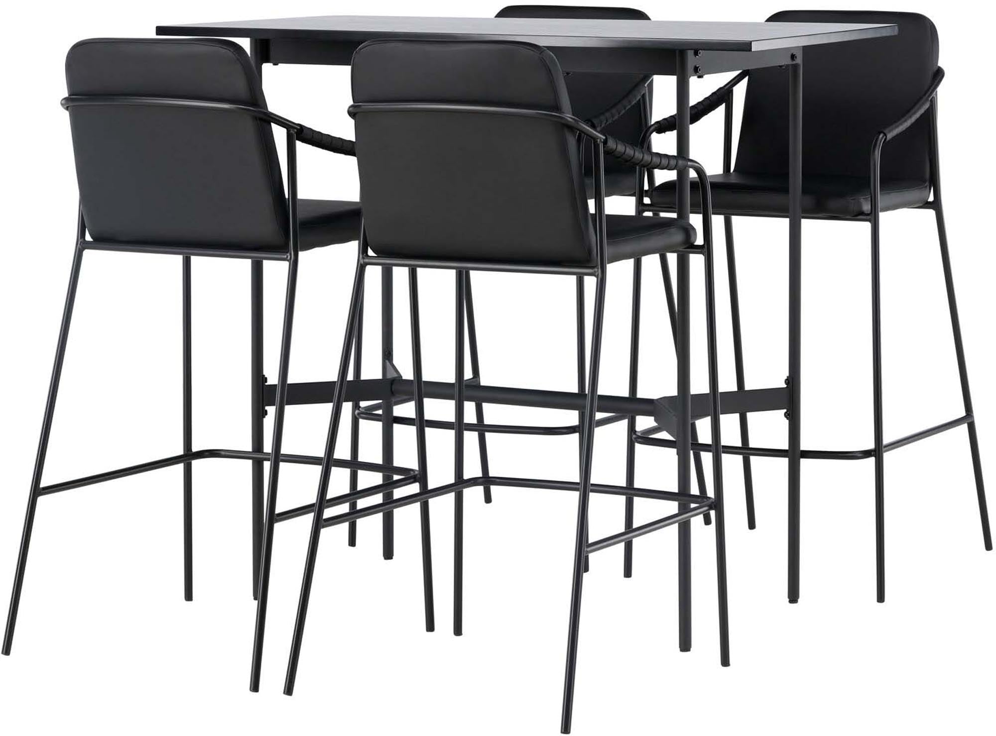 Entdecken Sie das stilvolle Barset Rax + Tvist 120cm von Venture Home – modernes Design, robust und ideal für gesellige Abende.