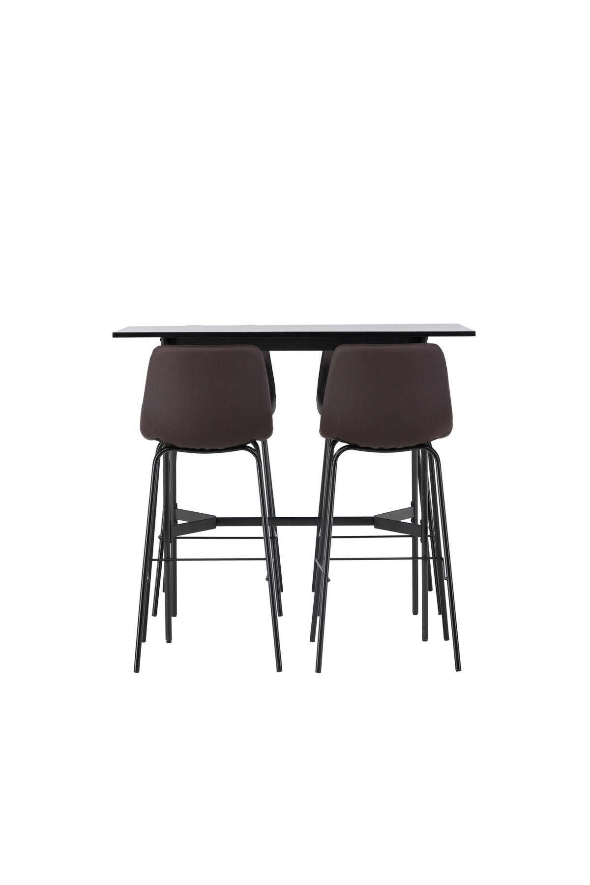 Barset Rax + Alexi 120cm/4St. in Schwarz Braun präsentiert im Onlineshop von KAQTU Design AG. Bartischset ist von Venture Home