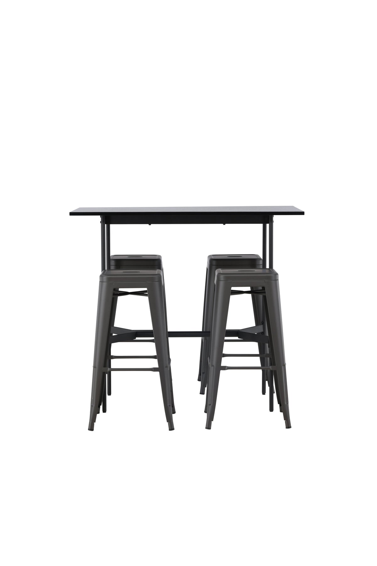 Barset Rax + Tempe 120cm/4St. Tief in Dunkelgrau präsentiert im Onlineshop von KAQTU Design AG. Bartischset ist von Venture Home