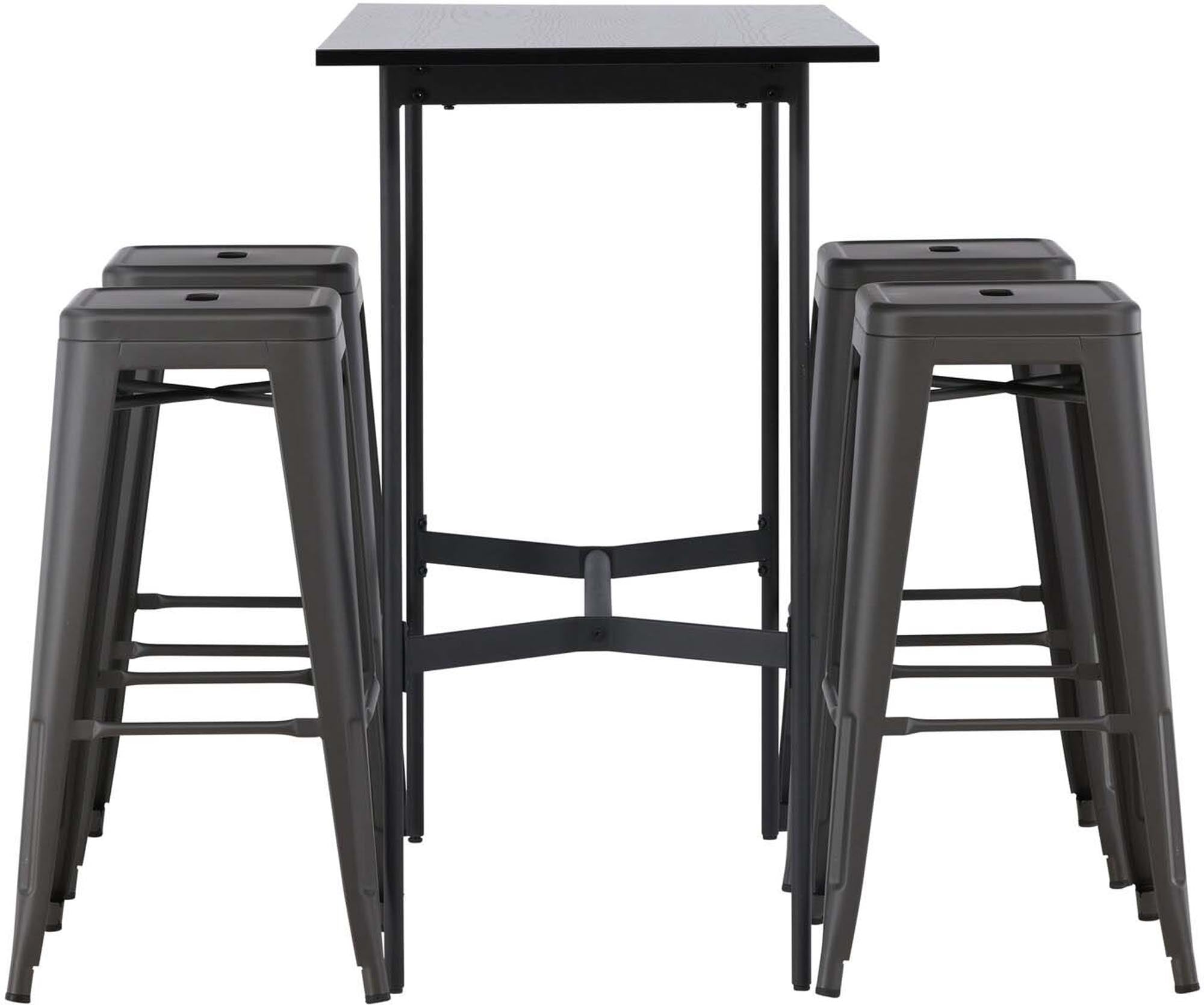 Stilvolles Barset Rax + Tempe: Elegantes Design, hochwertige Materialien, ideal für Küche oder Loft. Perfekt für gesellige Abende.