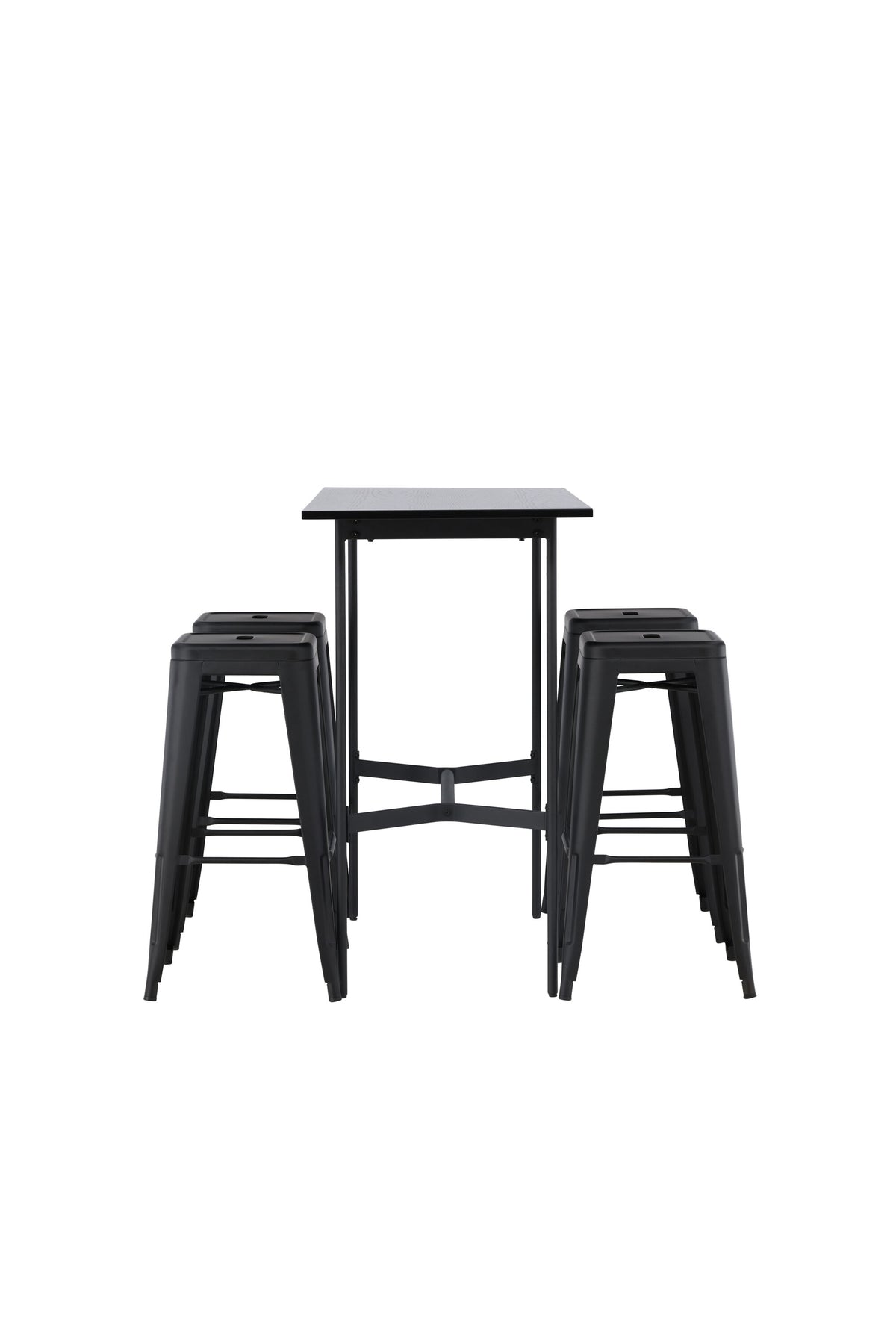 Barset Rax + Tempe 120cm/4St. Tief in Schwarz präsentiert im Onlineshop von KAQTU Design AG. Bartischset ist von Venture Home