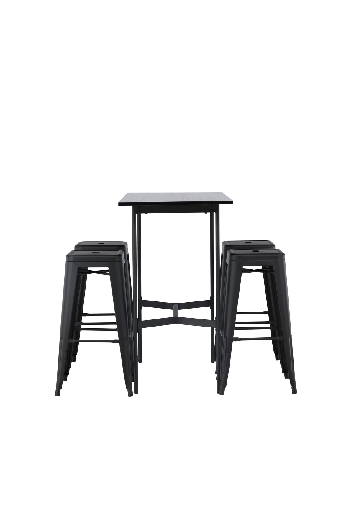 Barset Rax + Tempe 120cm/4St. Tief in Schwarz präsentiert im Onlineshop von KAQTU Design AG. Bartischset ist von Venture Home