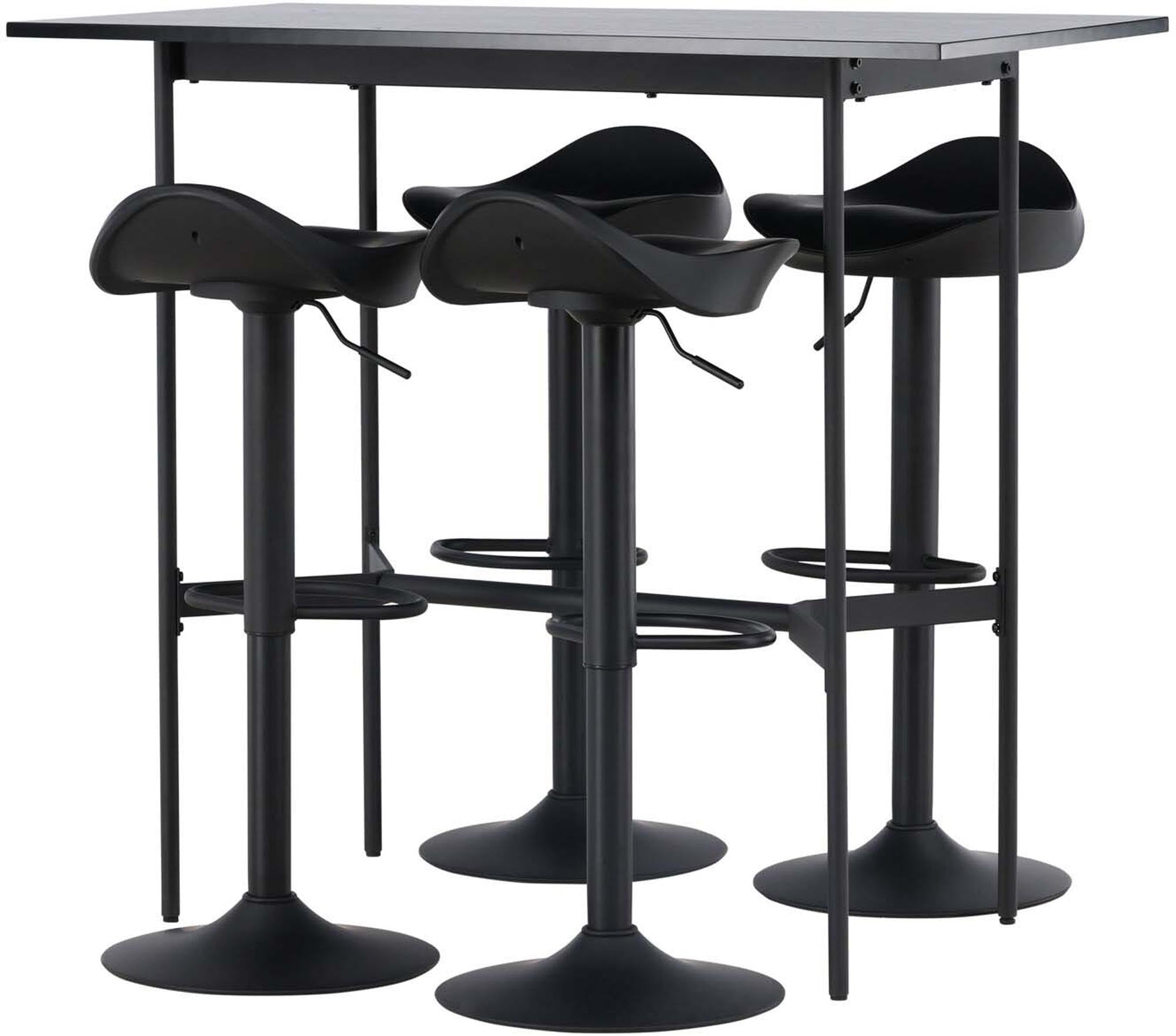 Stylisches Barset Rax + Adesto 120cm: Hochwertiger Bartisch und Barhocker für einladende Momente in modernen Wohnräumen.