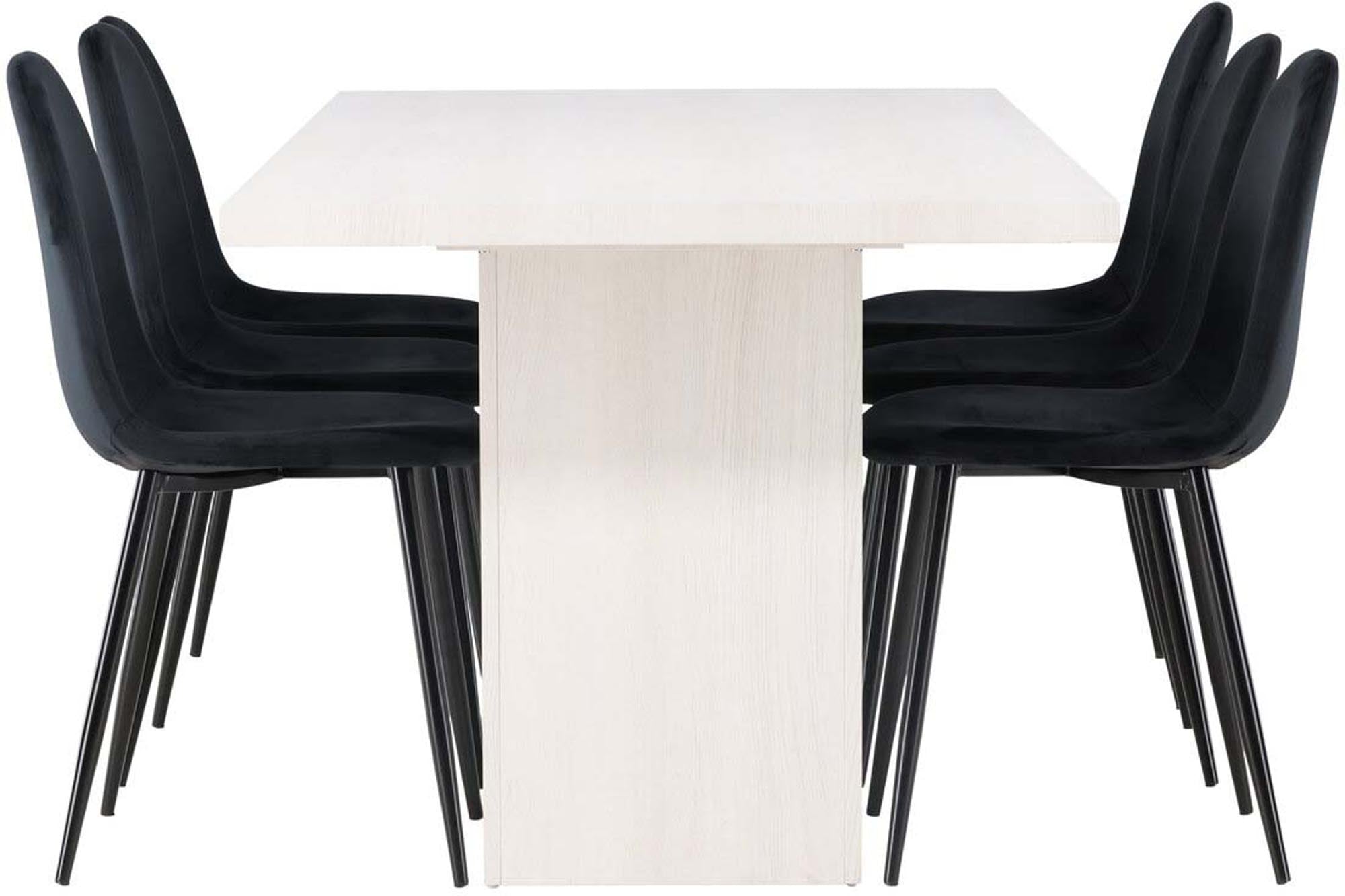 Elegantes Olga Esszimmerset, 200cm Tisch, 6 Stühle, von Venture Home.