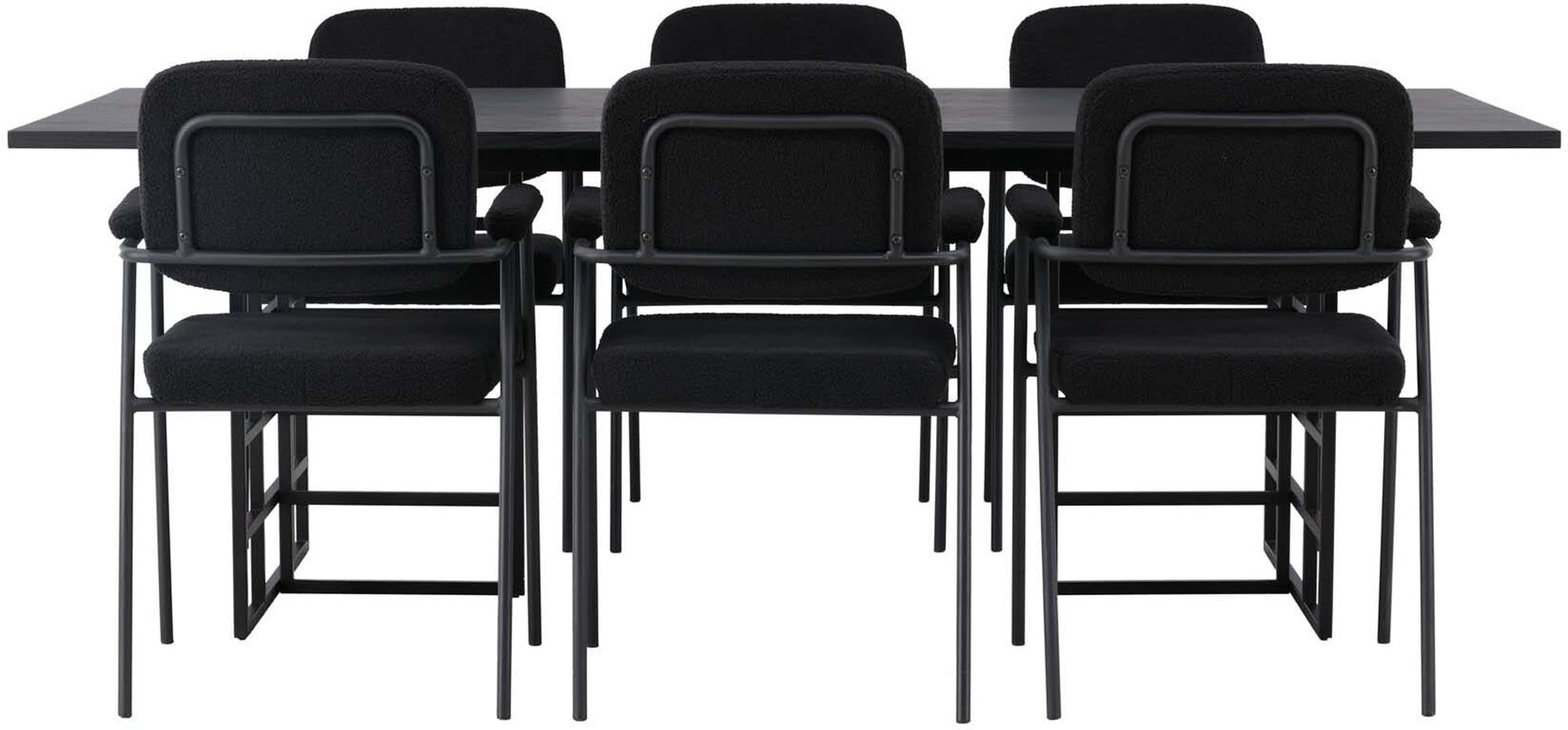 Entdecken Sie das Ystad Esszimmerset + Yesterday 220cm/6St. von Venture Home. Stilvolles Industriedesign, komfortable Stühle und langlebige Materialien für Ihr Esszimmer.