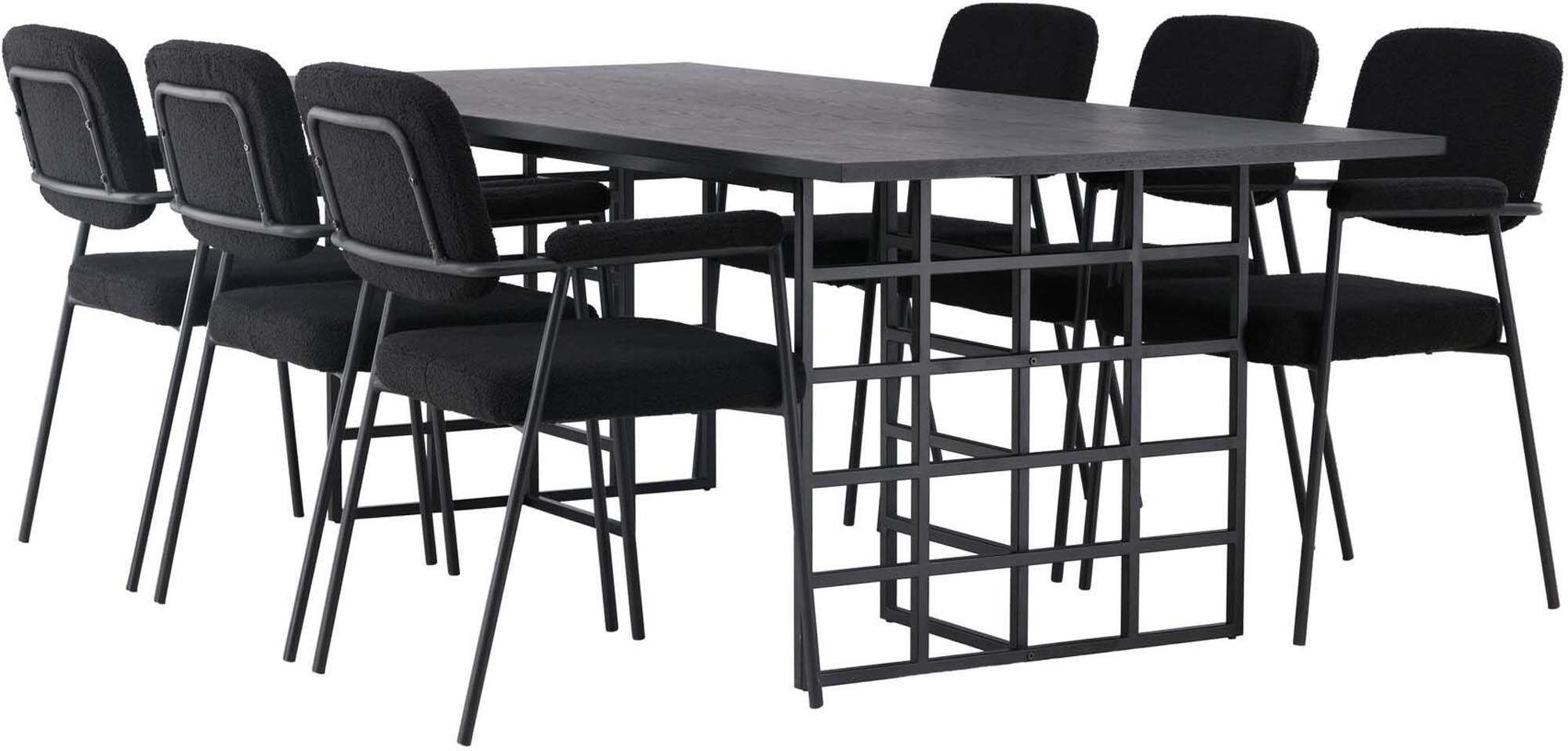 Modernes Ystad Esszimmerset 220cm mit 6 Stühlen von Venture Home.