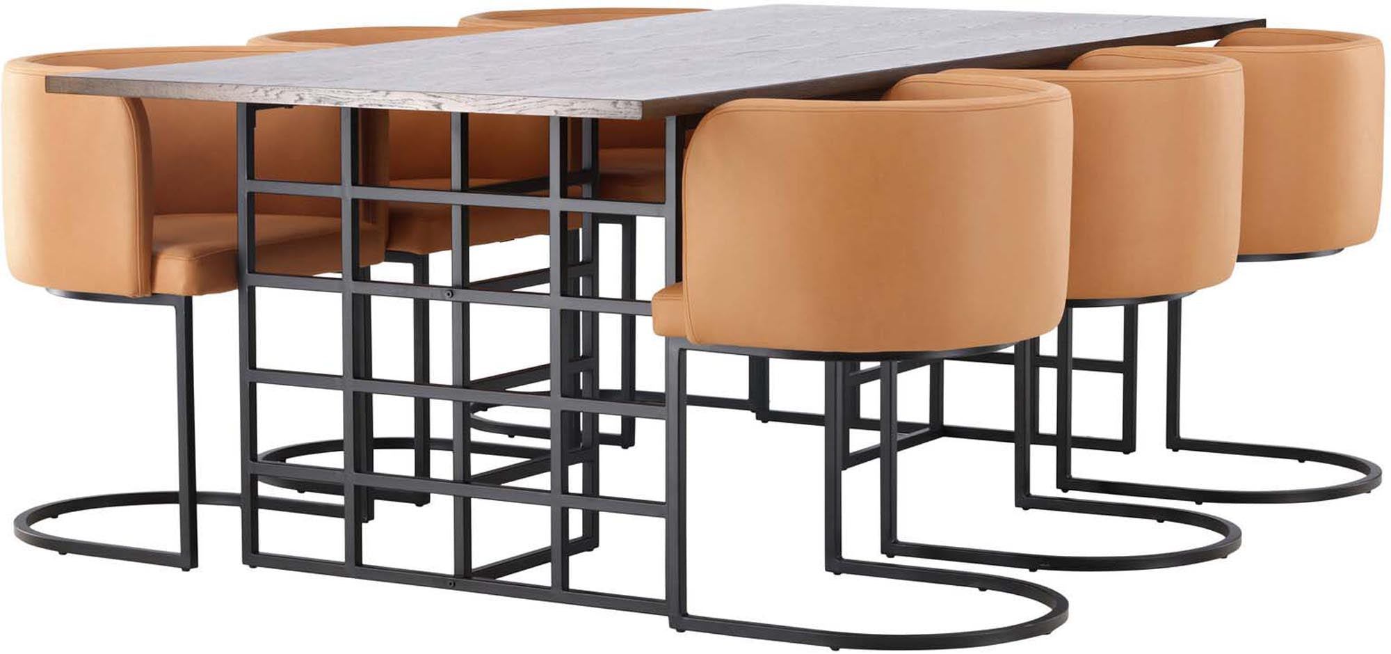 Elegantes Ystad Esszimmerset 220cm für 6 Personen von Venture Home. Hochwertige Materialien, pflegeleicht und ideal für gesellige Abende.