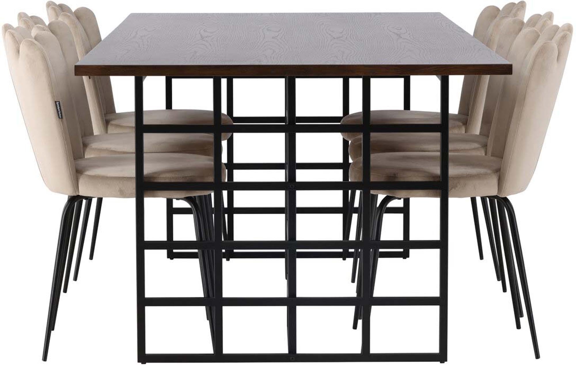 Ystad Esszimmerset + Limhamn: Stilvolles Design trifft auf Komfort. Ideal für gesellige Runden und unvergessliche Momente im Esszimmer.