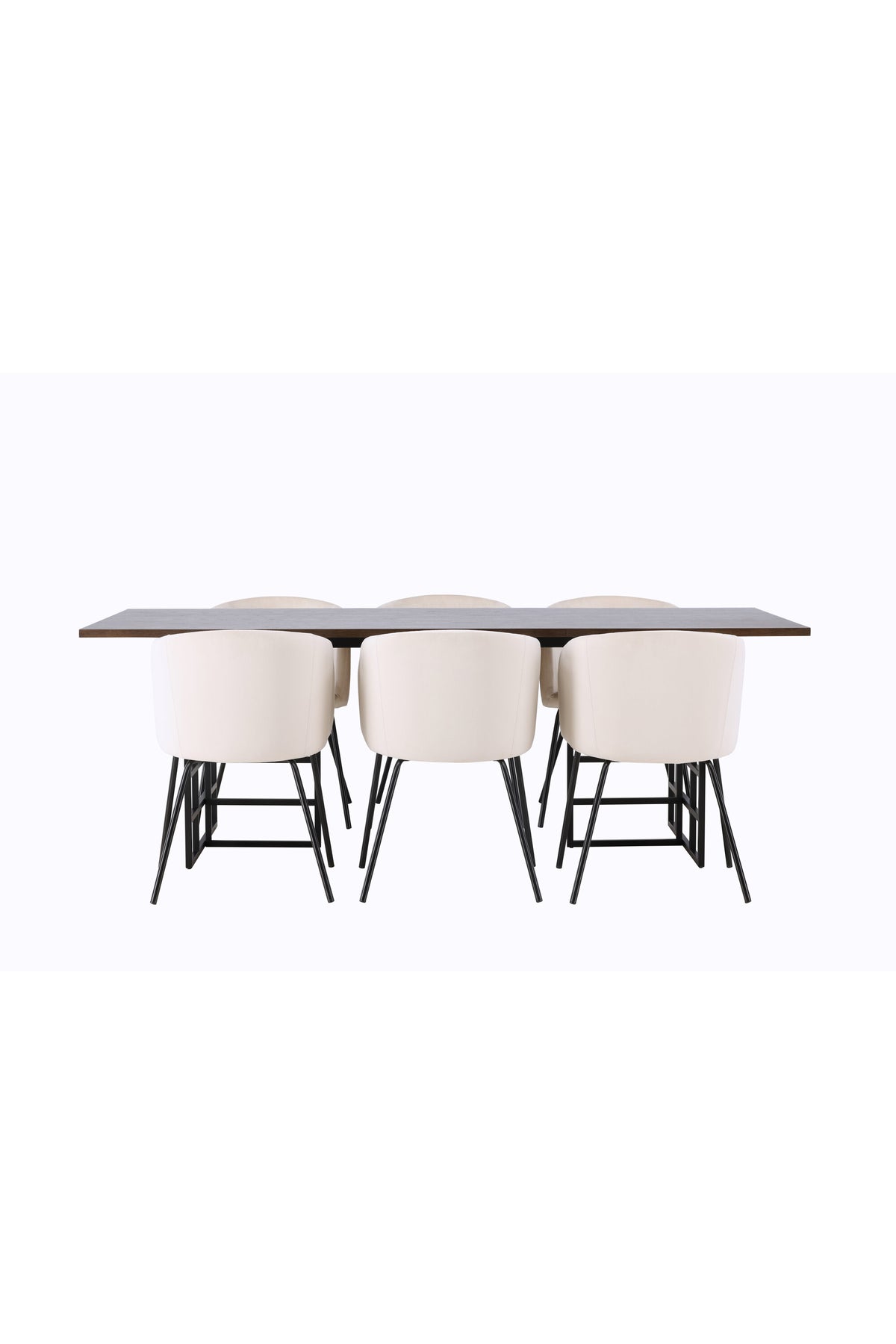 Ystad Esszimmerset + Berit 220cm/6St. in Braun / Beige / Schwarz präsentiert im Onlineshop von KAQTU Design AG. Esszimmerset ist von Venture Home