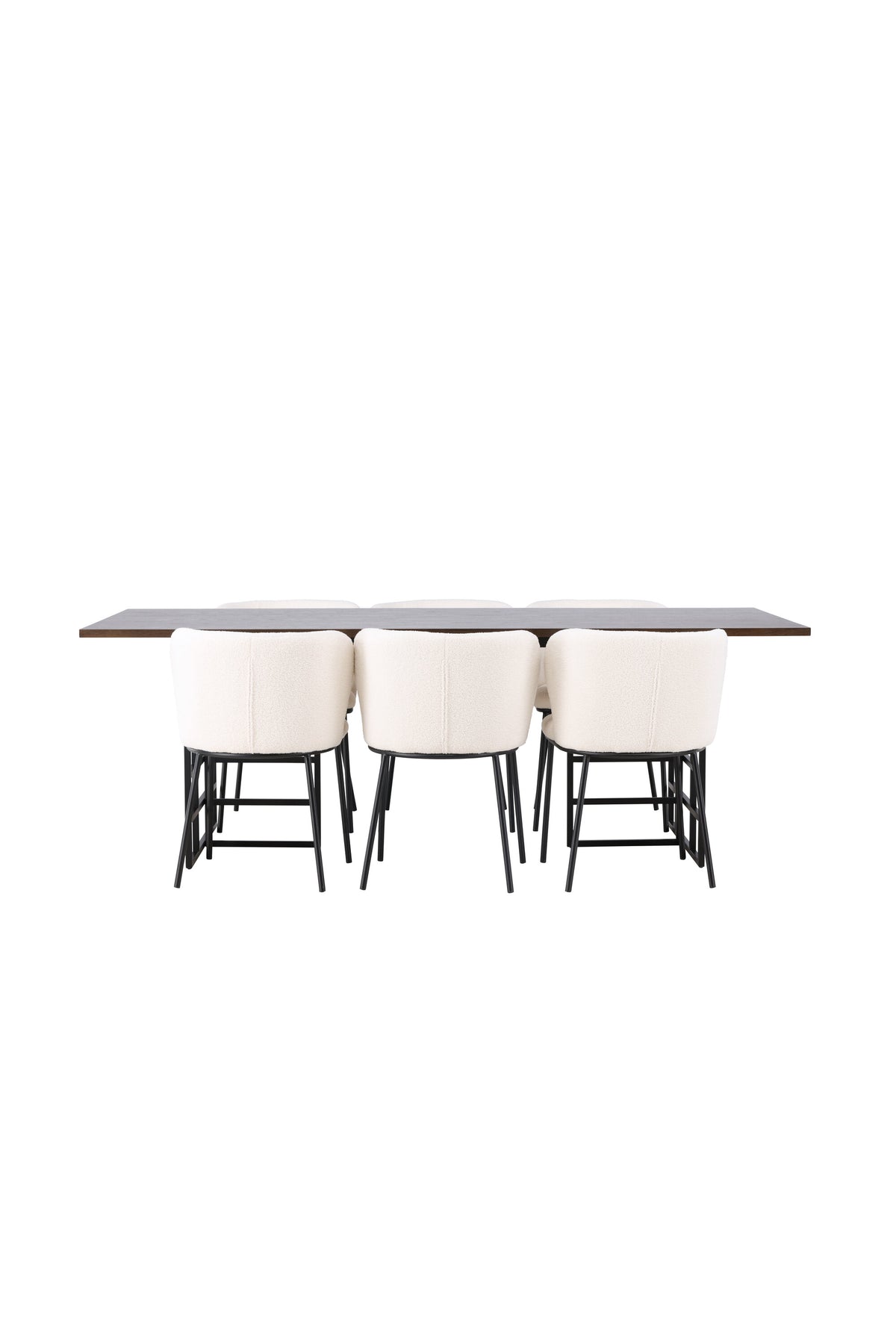 Ystad Esszimmerset + Edina 220cm/6St. in Schwarz-Weiss präsentiert im Onlineshop von KAQTU Design AG. Esszimmerset ist von Venture Home