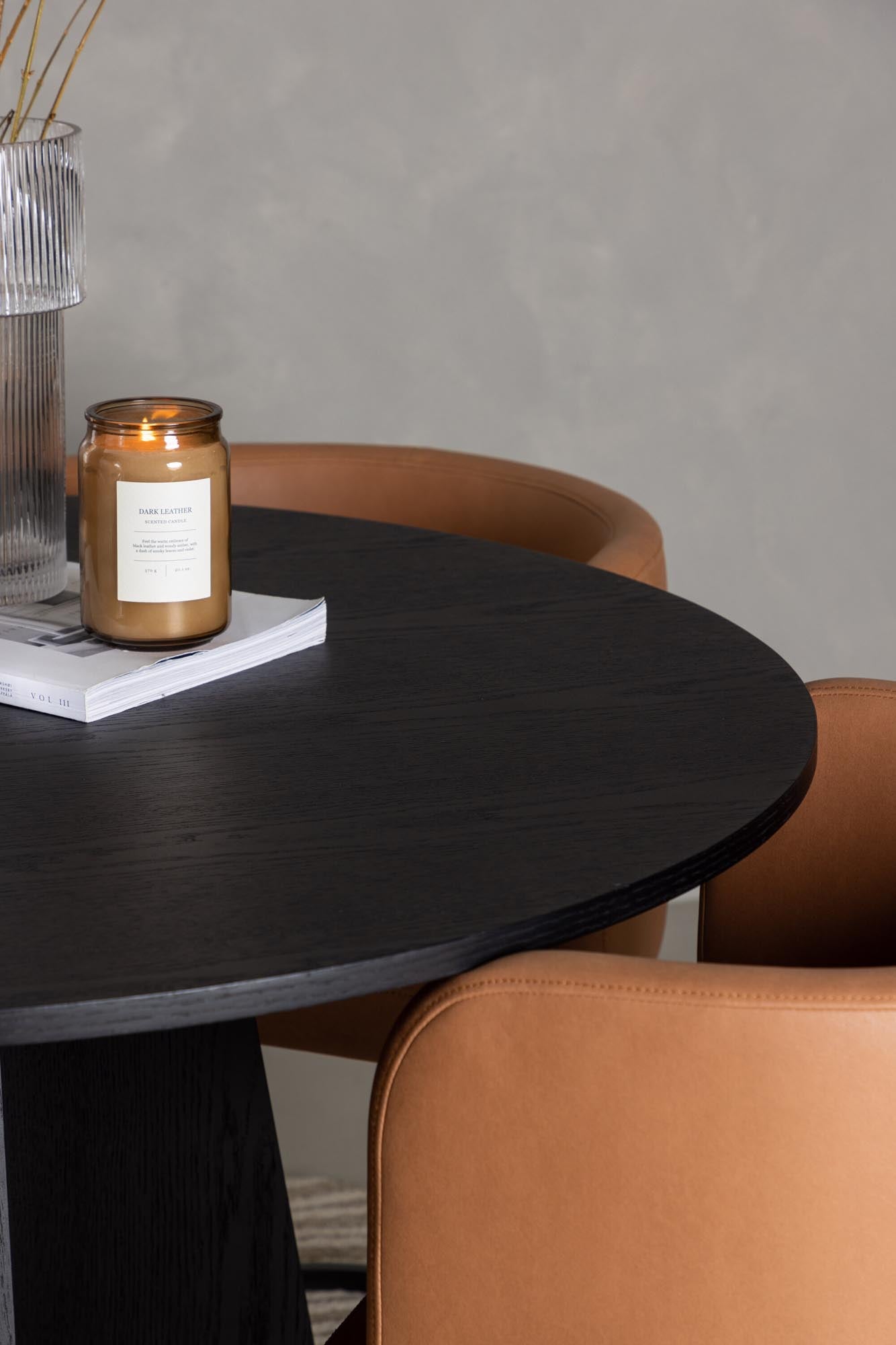 Bootcut Esszimmerset von Venture Home: Stilvoller runder Tisch und bequeme Stühle für unvergessliche Essmomente. Ideal für bis zu vier Personen.