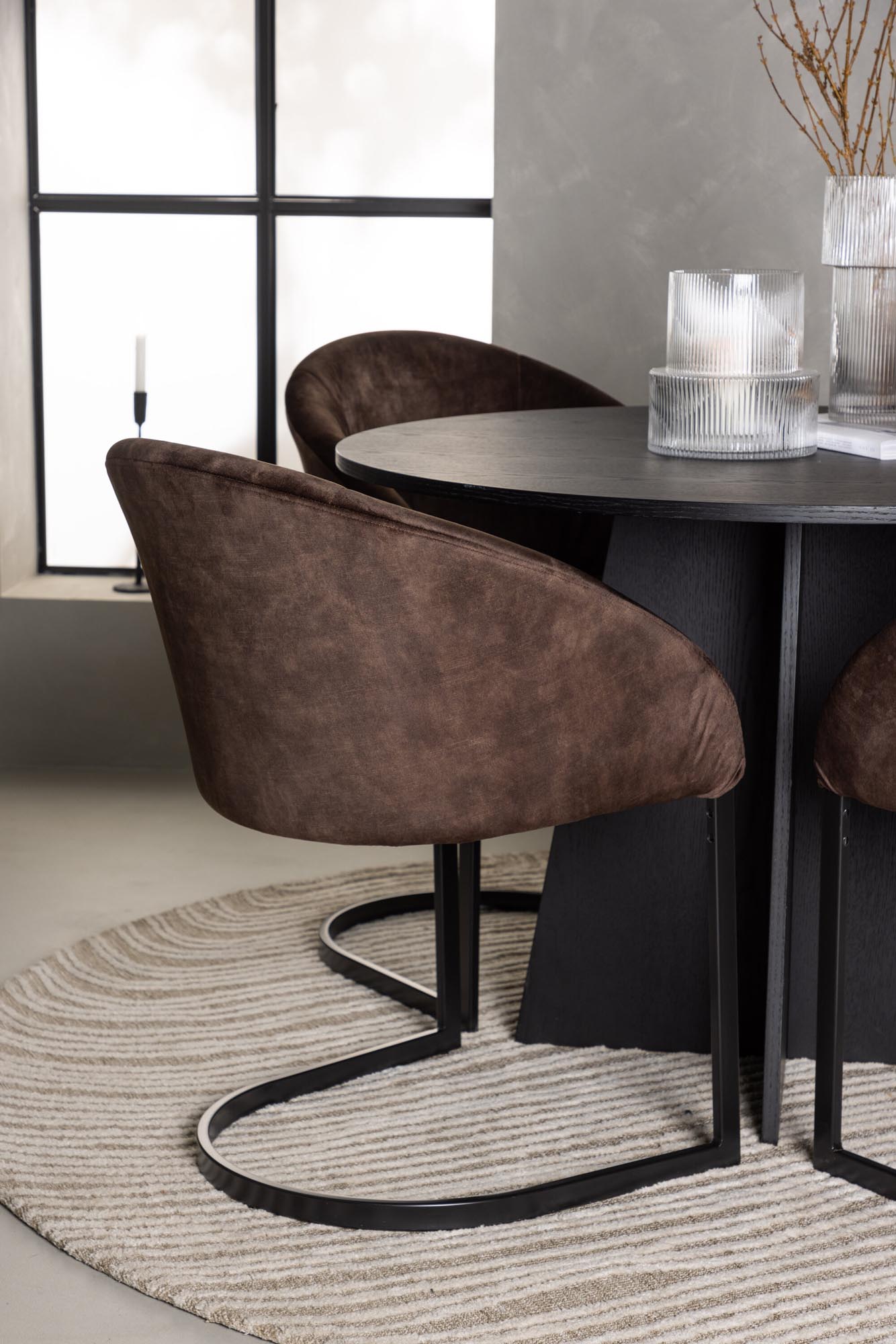 Elegantes Esszimmerset Bootcut + Evening, Ø110cm, von Venture Home.