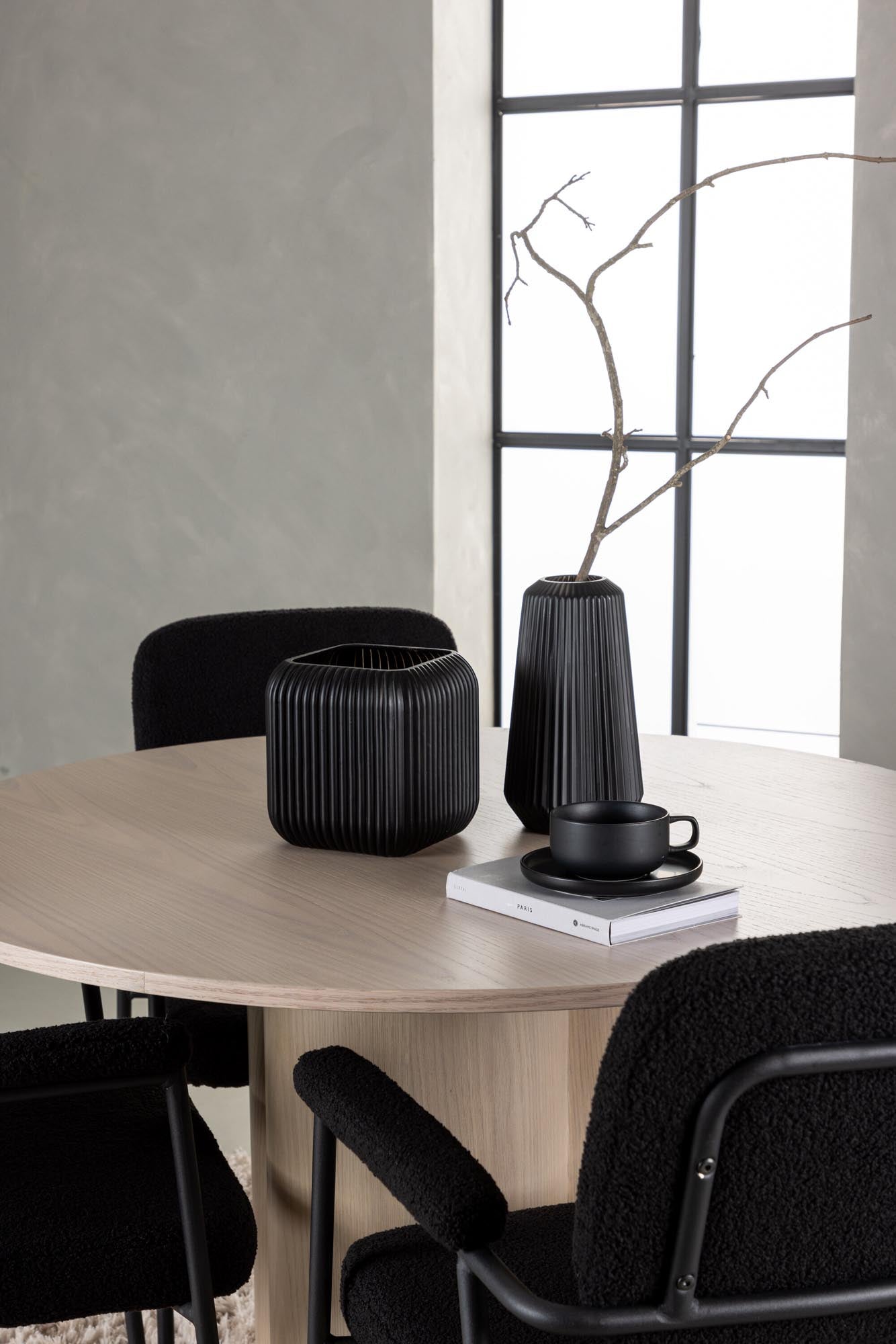 Elegantes Olivia Esszimmerset mit rundem Tisch und 4 Stühlen, Venture.