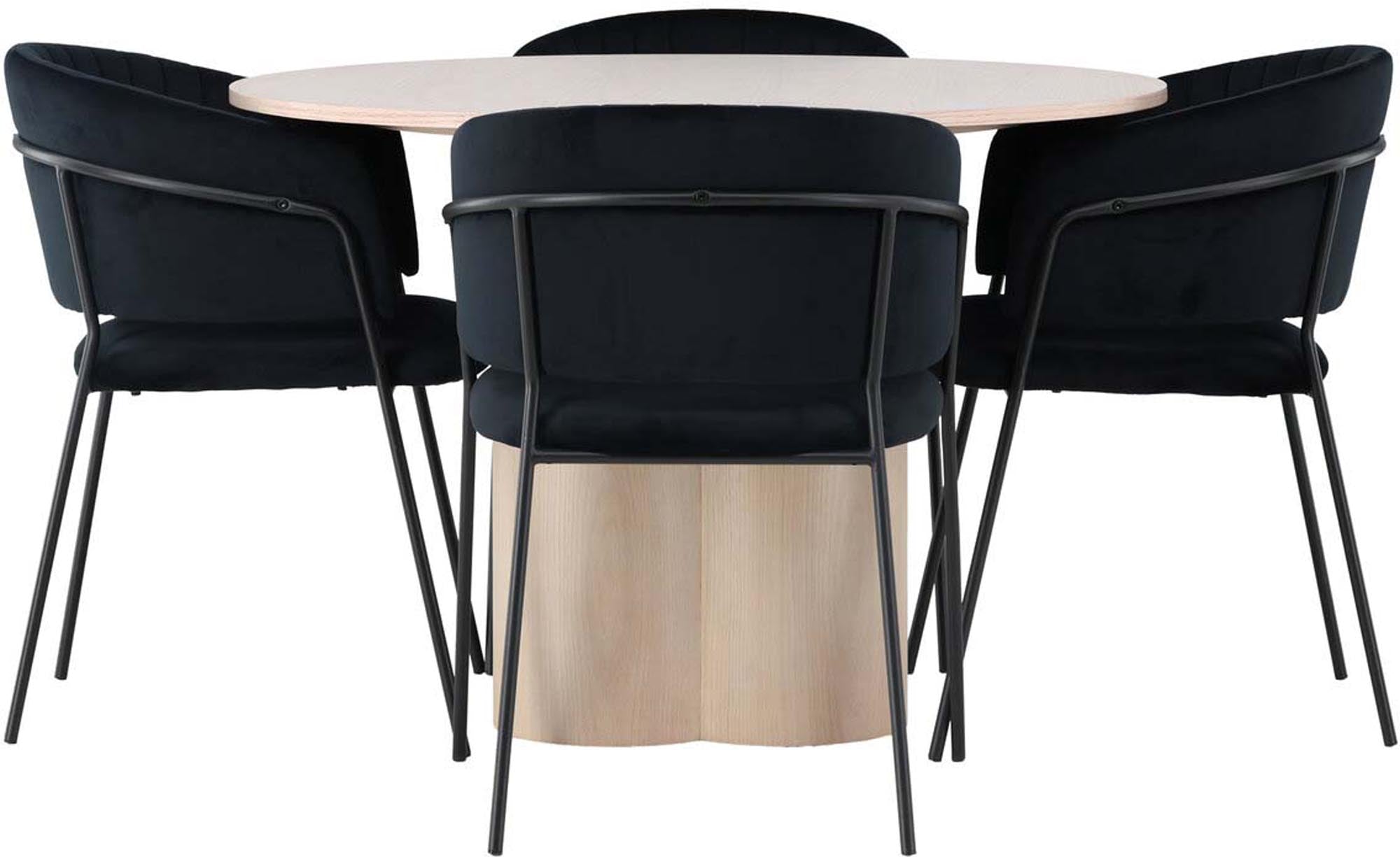 Erleben Sie das Olivia Esszimmerset + Selma von Venture Home: Eleganz trifft Funktionalität, ideal für gesellige Runden und stilvolle Einrichtung.