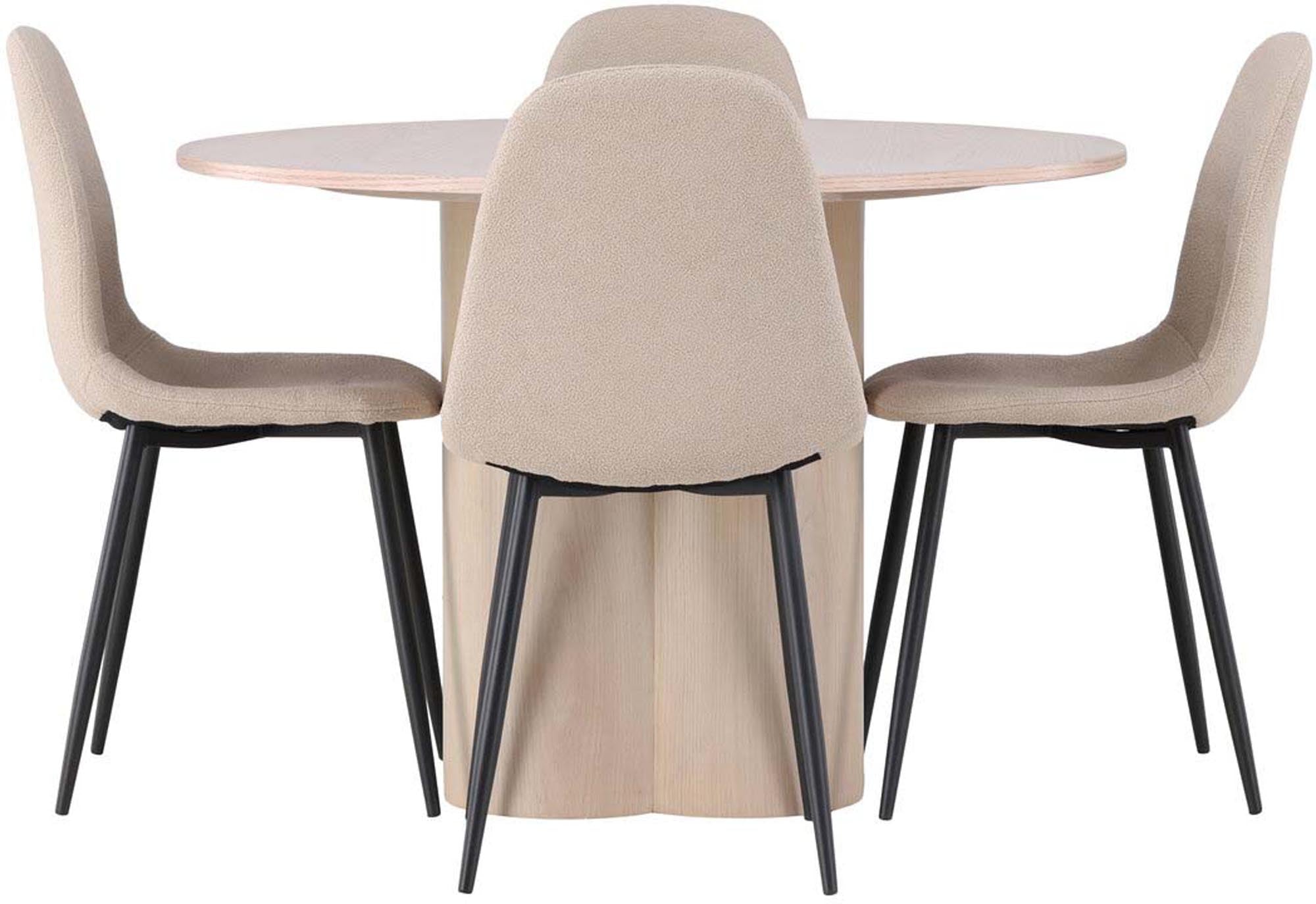 Elegantes Olivia Esszimmerset für 4, ideal für stilvolle Essbereiche.