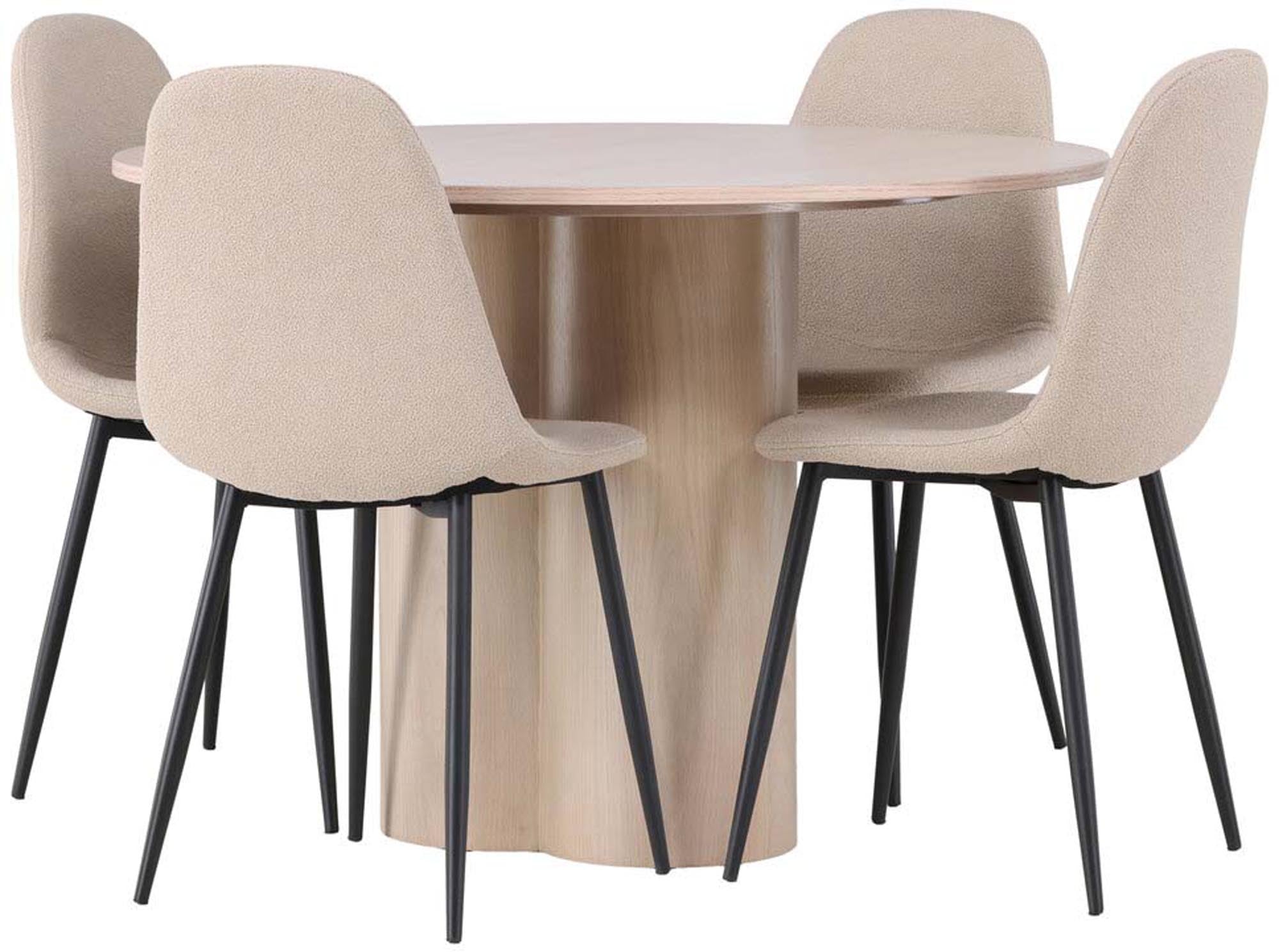 Elegantes Olivia Esszimmerset für 4, ideal für stilvolle Dinner.