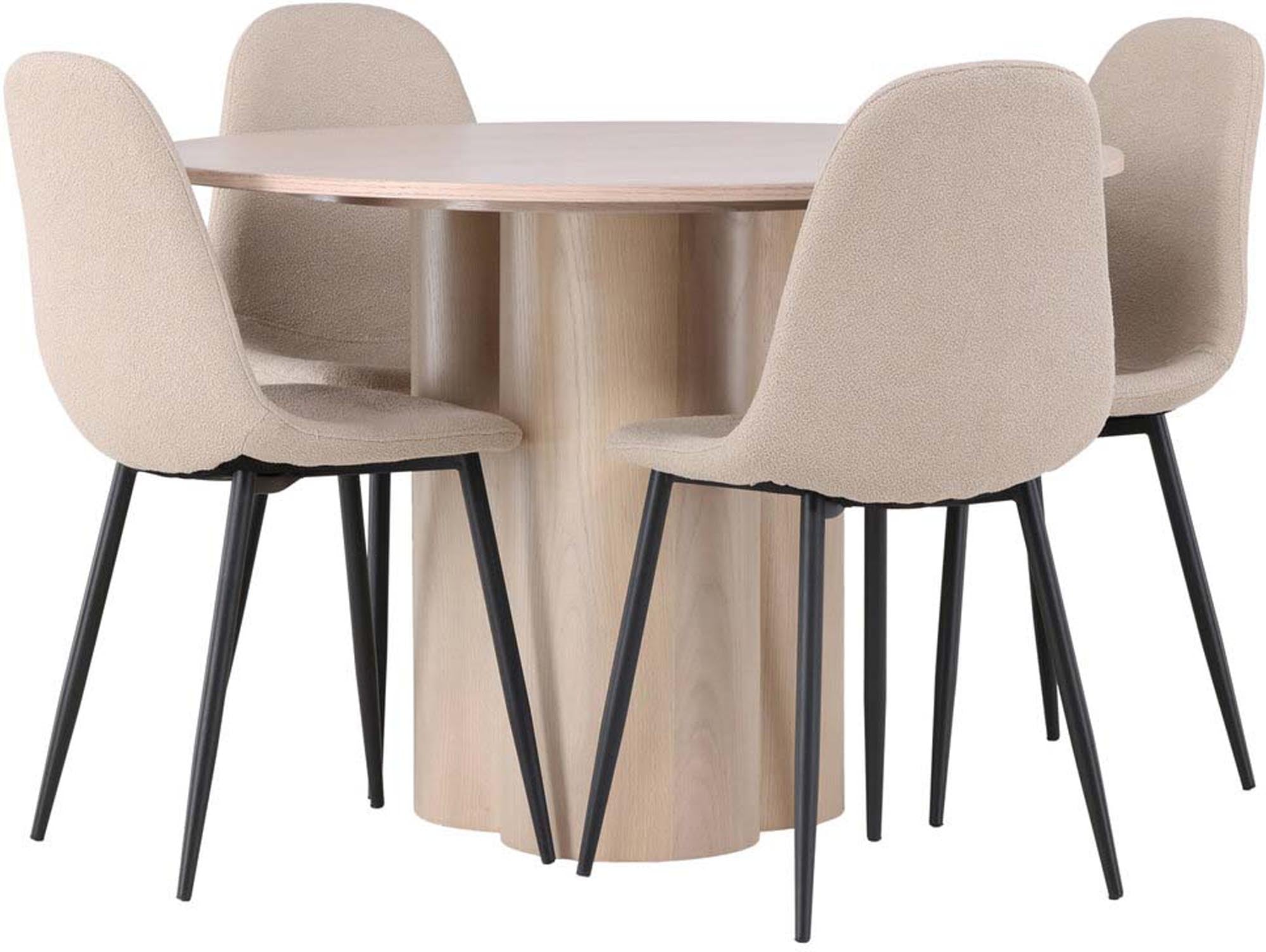 Stilvolles Olivia Esszimmerset für 4, perfekt für moderne Räume.