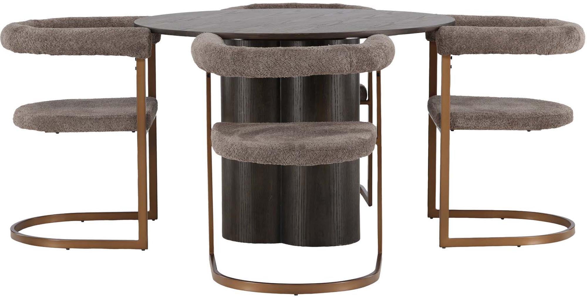 Entdecken Sie das stilvolle Olivia Esszimmerset + Morning von Venture Home. Eleganter Esstisch und bequeme Stühle für Ihr Esszimmer.