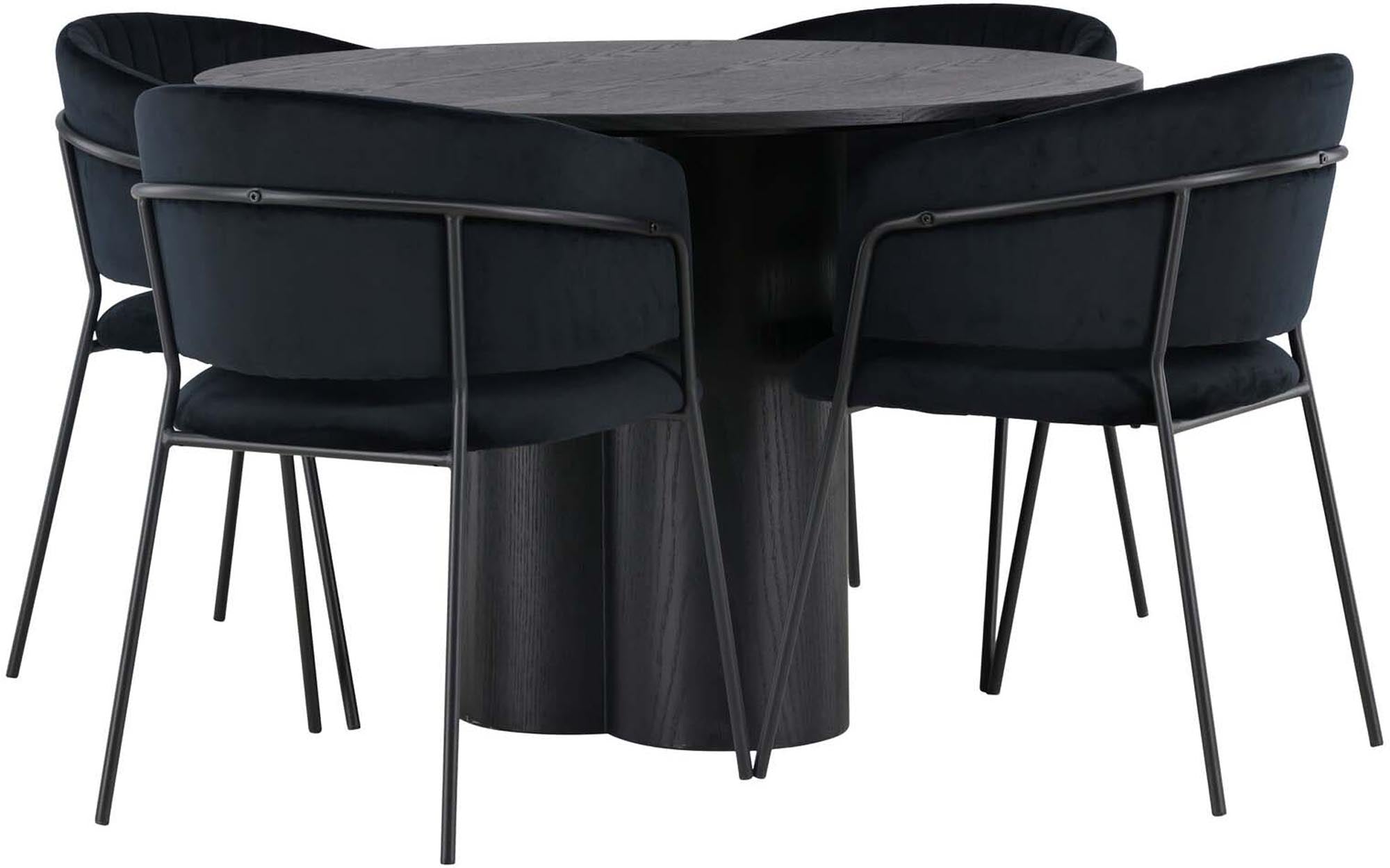 Entdecken Sie das Olivia Esszimmerset + Selma von Venture Home – skandinavisches Design trifft auf Funktionalität für Ihr Esszimmer.